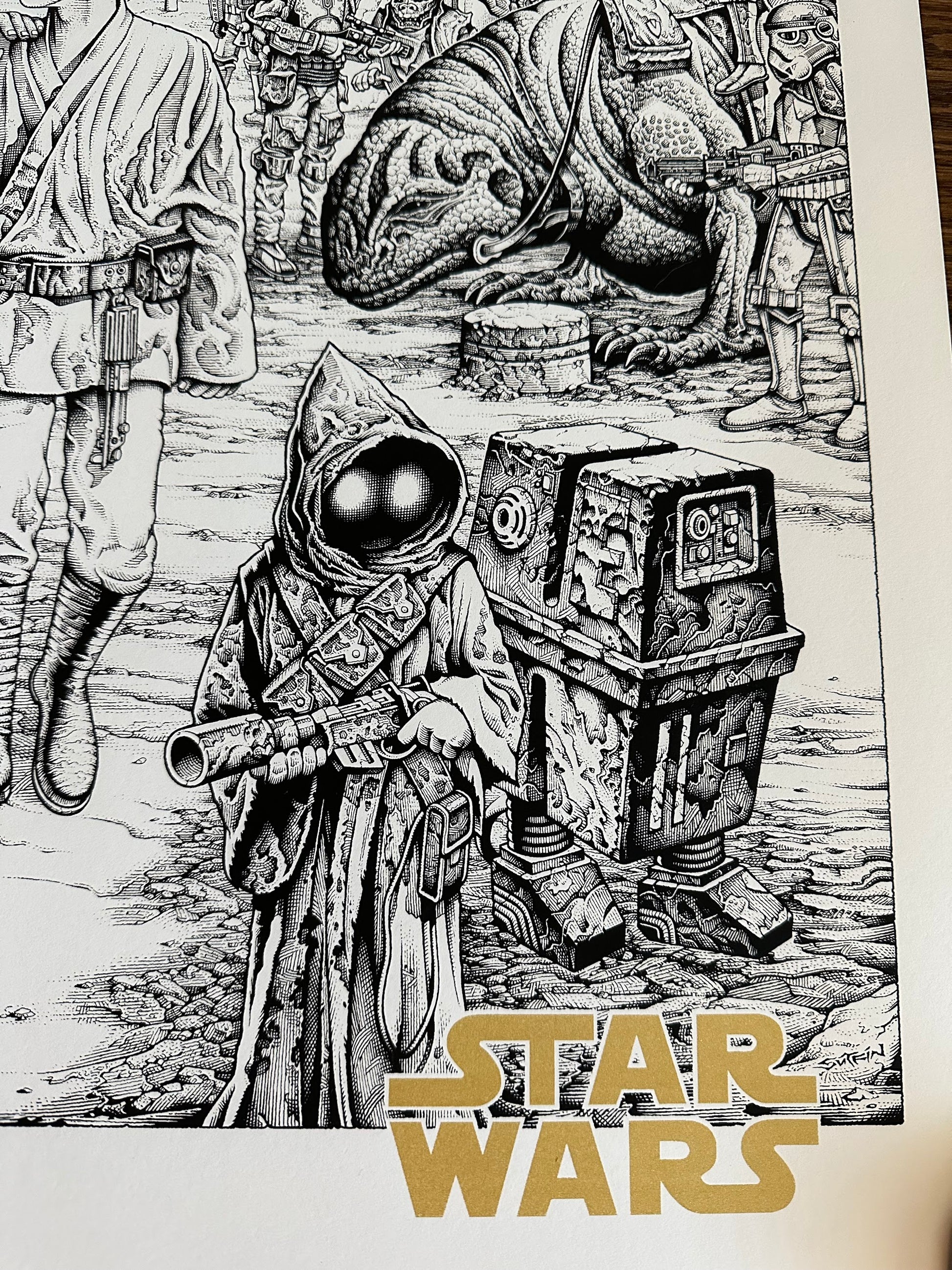 Mike Sutfin – Star Wars "We Must Be Cautious" Keyline Variant, 36 x 24 in, poster, image 2