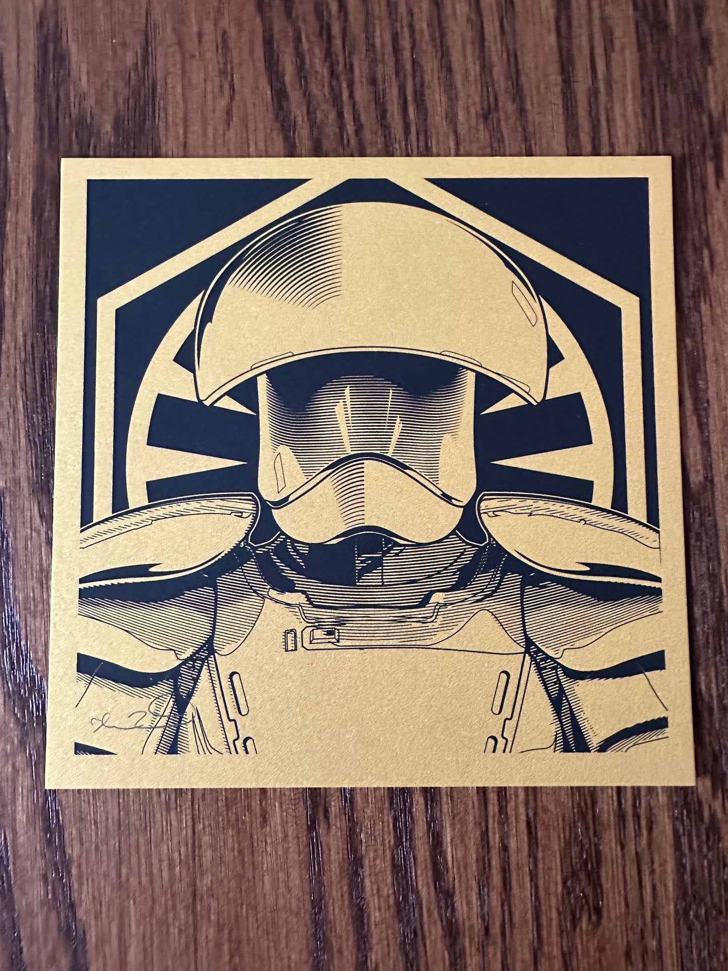 Joshua Budich - Star Wars Pratorean Guard Gold Variant 6x6 art print