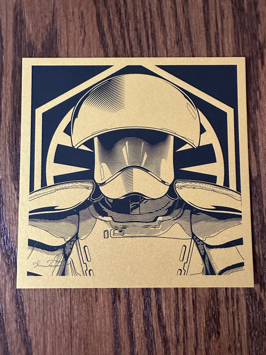 Joshua Budich - Star Wars Pratorean Guard Gold Variant 6x6 art print