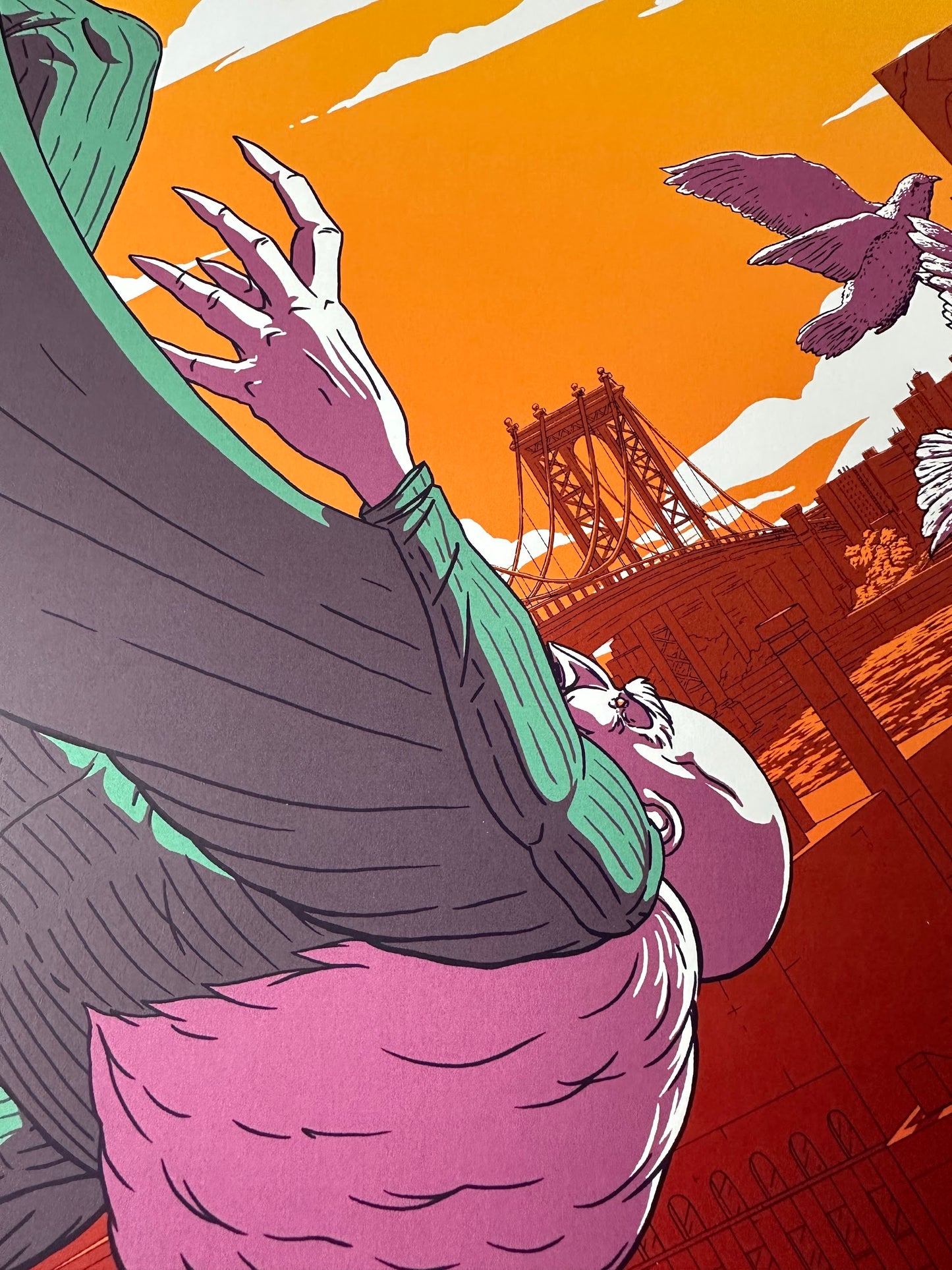 Florey – Spider-Man vs. Vulture, 18 x 24 in, art print, image 3