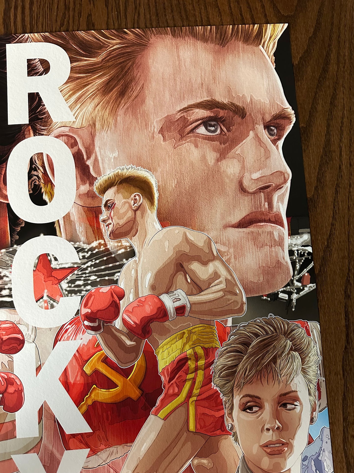 Tavo Montanez - Rocky 4 Variant 24x36 movie poster - detail image 3