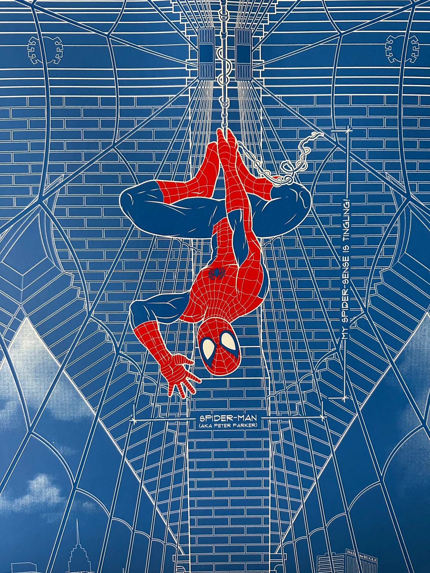 Anthony Petrie - Spider-Man Brooklyn Bridge 24x36 movie poster - detail image 2