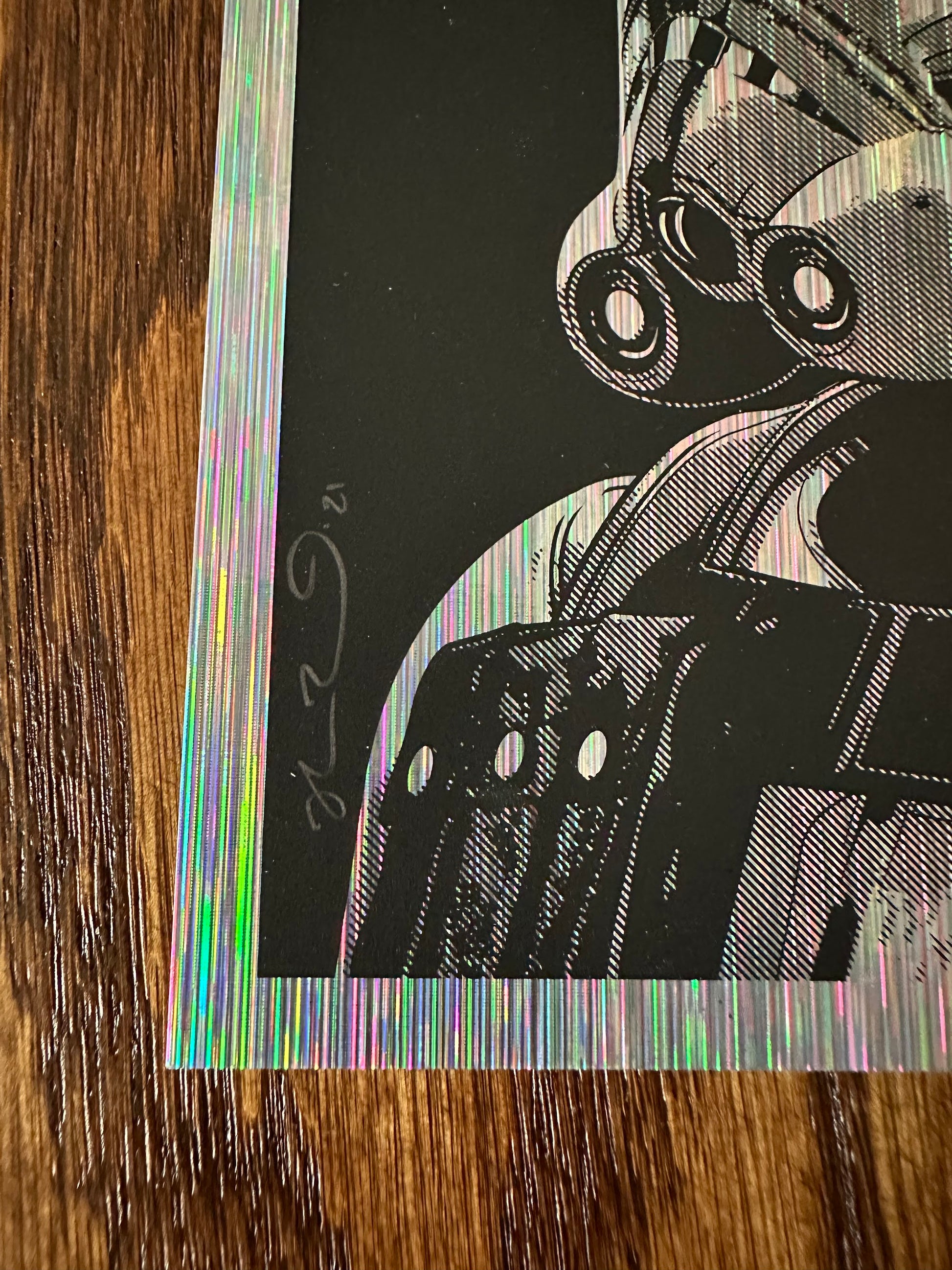 Joshua Budich - Star Wars Commander Rex Tinsel Foil Variant 6x6 art print - detail image 3