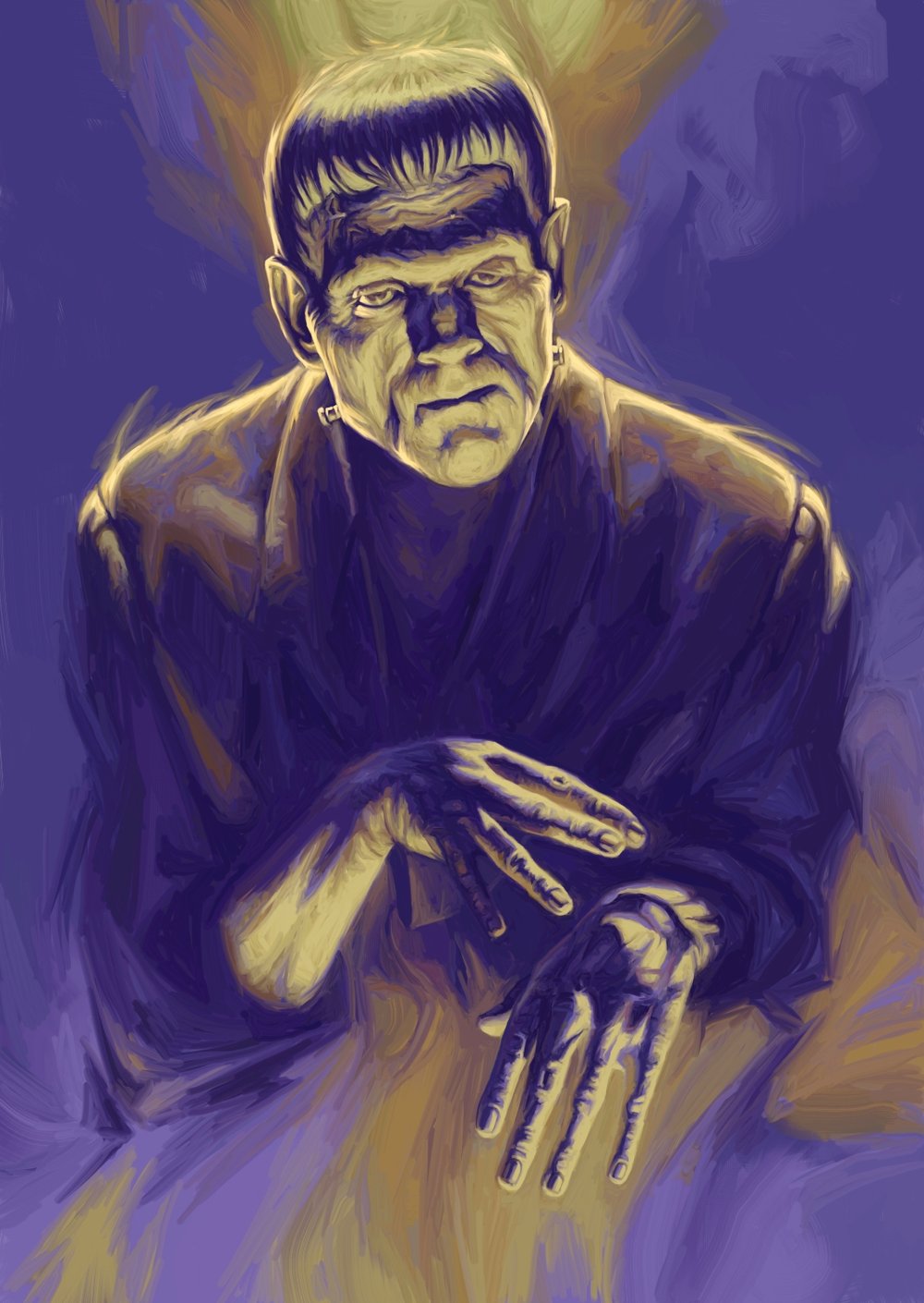 Candra Hope – Frankenstein Portrait, 11.7 x 16.5 in, art print, image 6