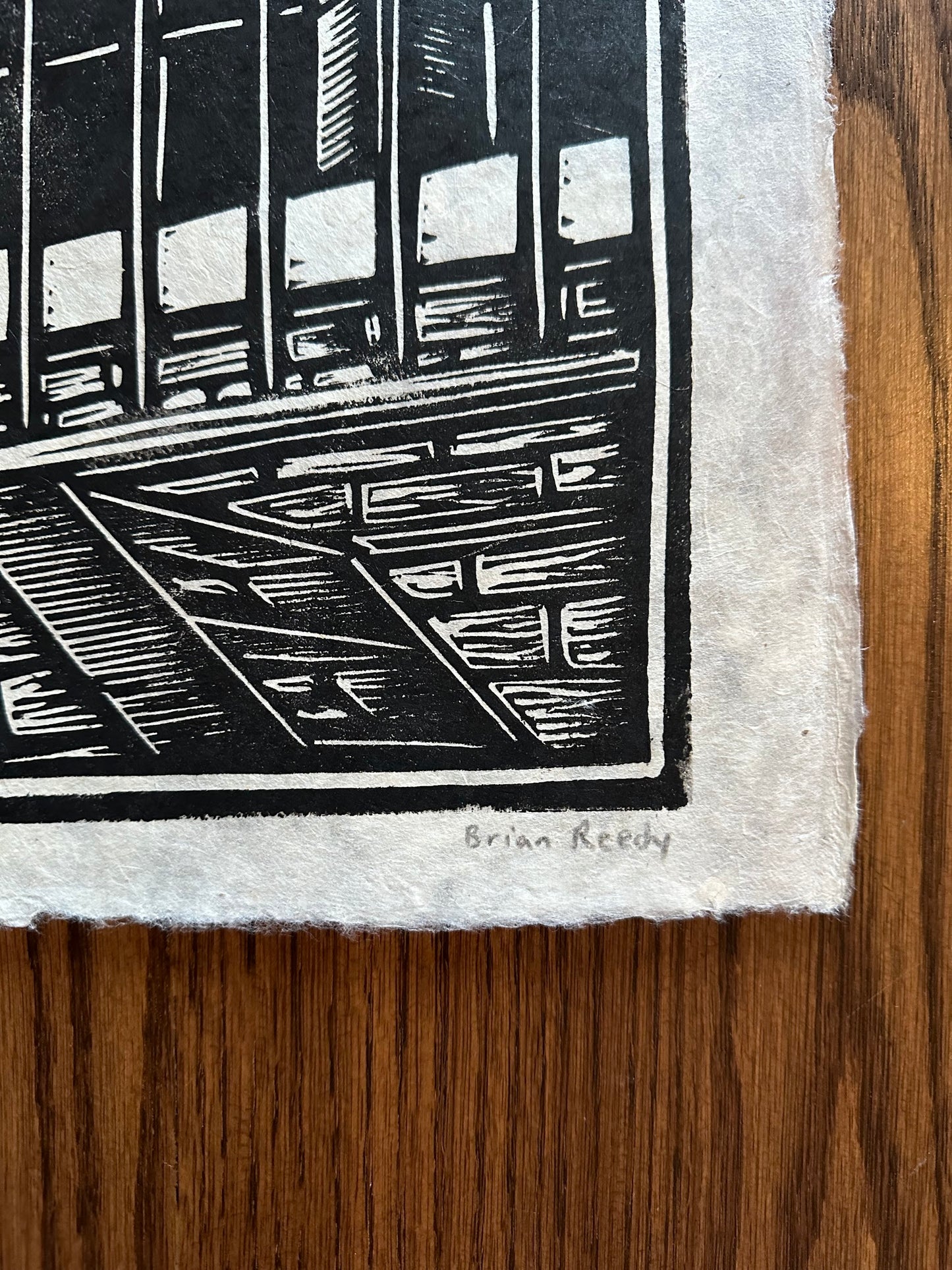 Brian Reedy – Batman Crime Alley Linocut, 20 x 30 in, art print, image 3