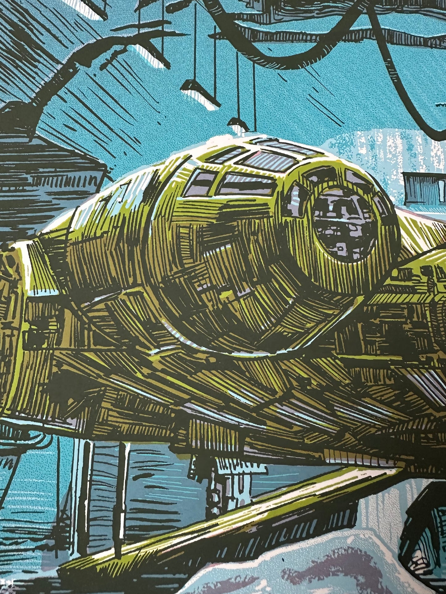 Tim Doyle – Star Wars Millennium Falcon, 30 x 20 in, art print, image 6