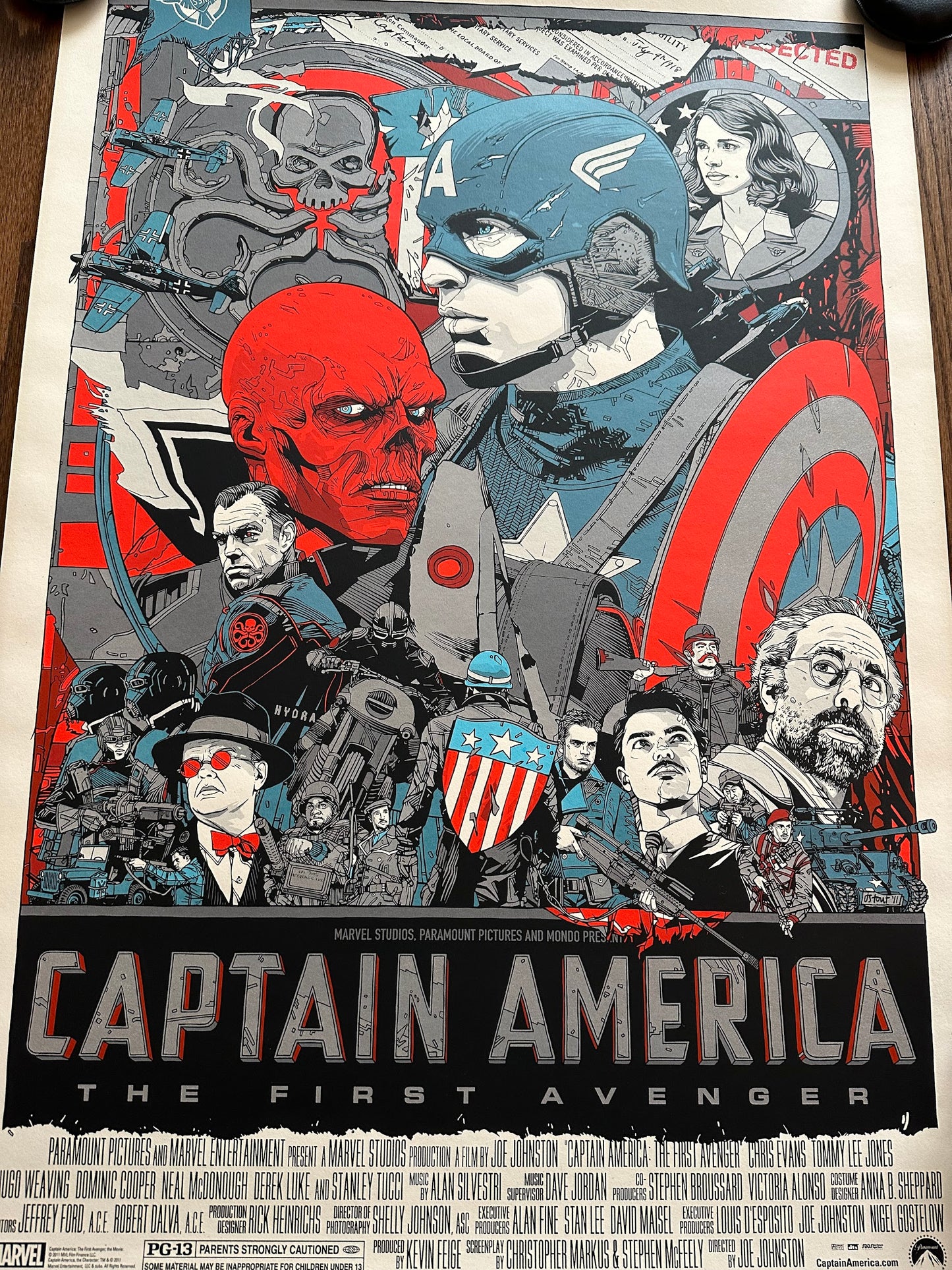 Tyler Stout – Captain America First Avenger, 24 x 36 in, poster, image 4