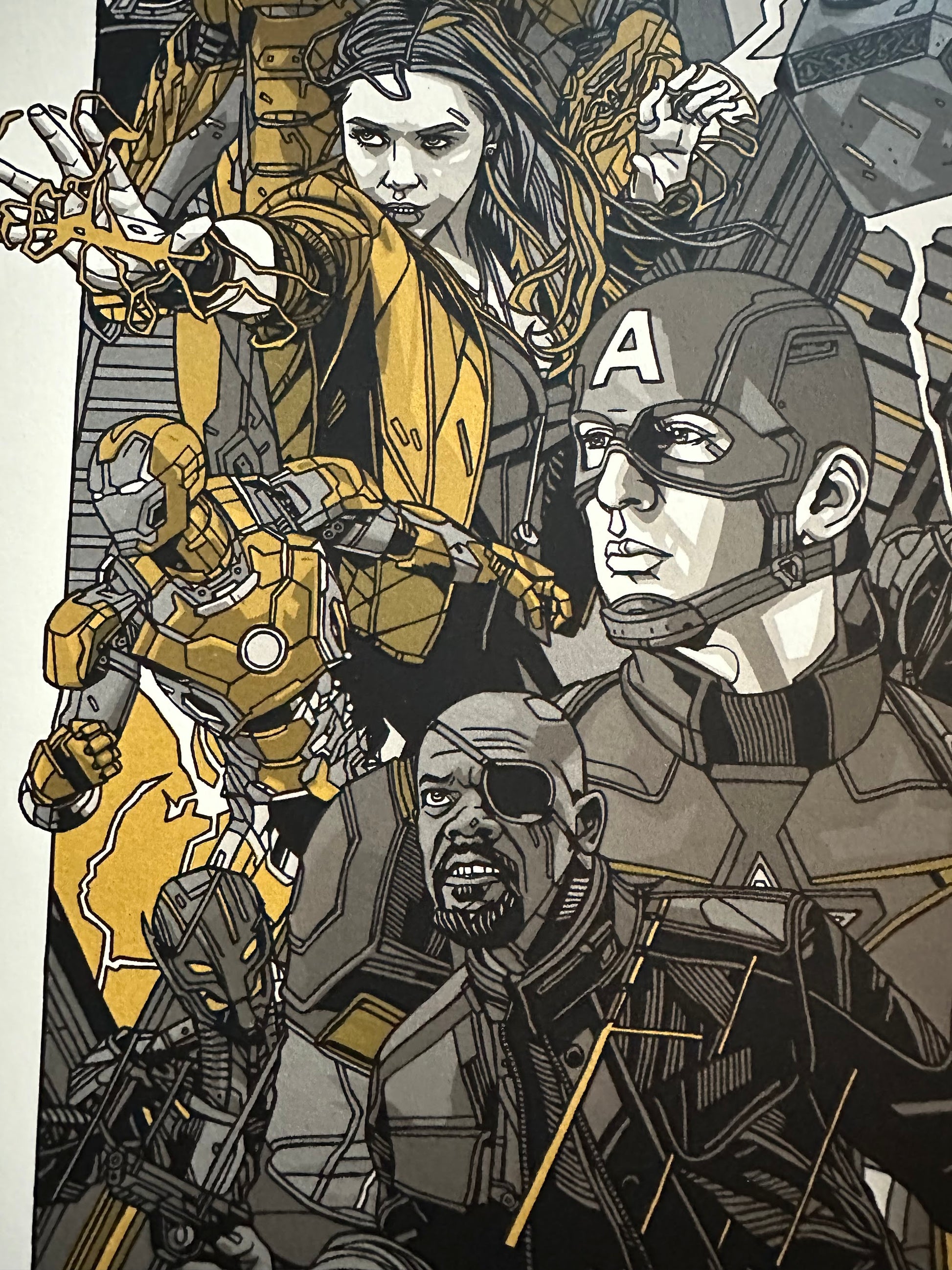Tyler Stout – Avengers Age of Ultron Gold Variant, 24 x 36 in, poster, image 6
