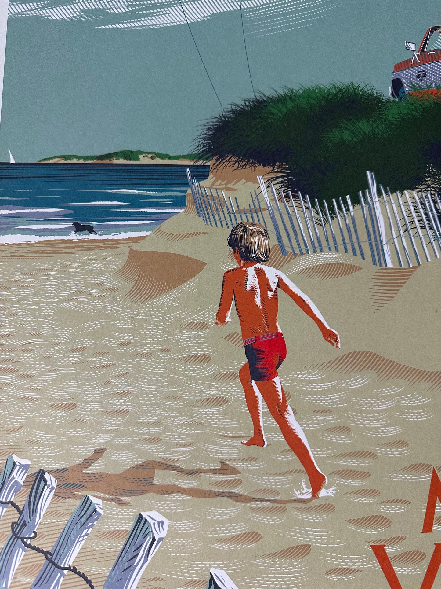 Laurent Durieux – Martha's Vineyard Offset Print, 19 5/8 x 27 1/2 in, art print, image 3
