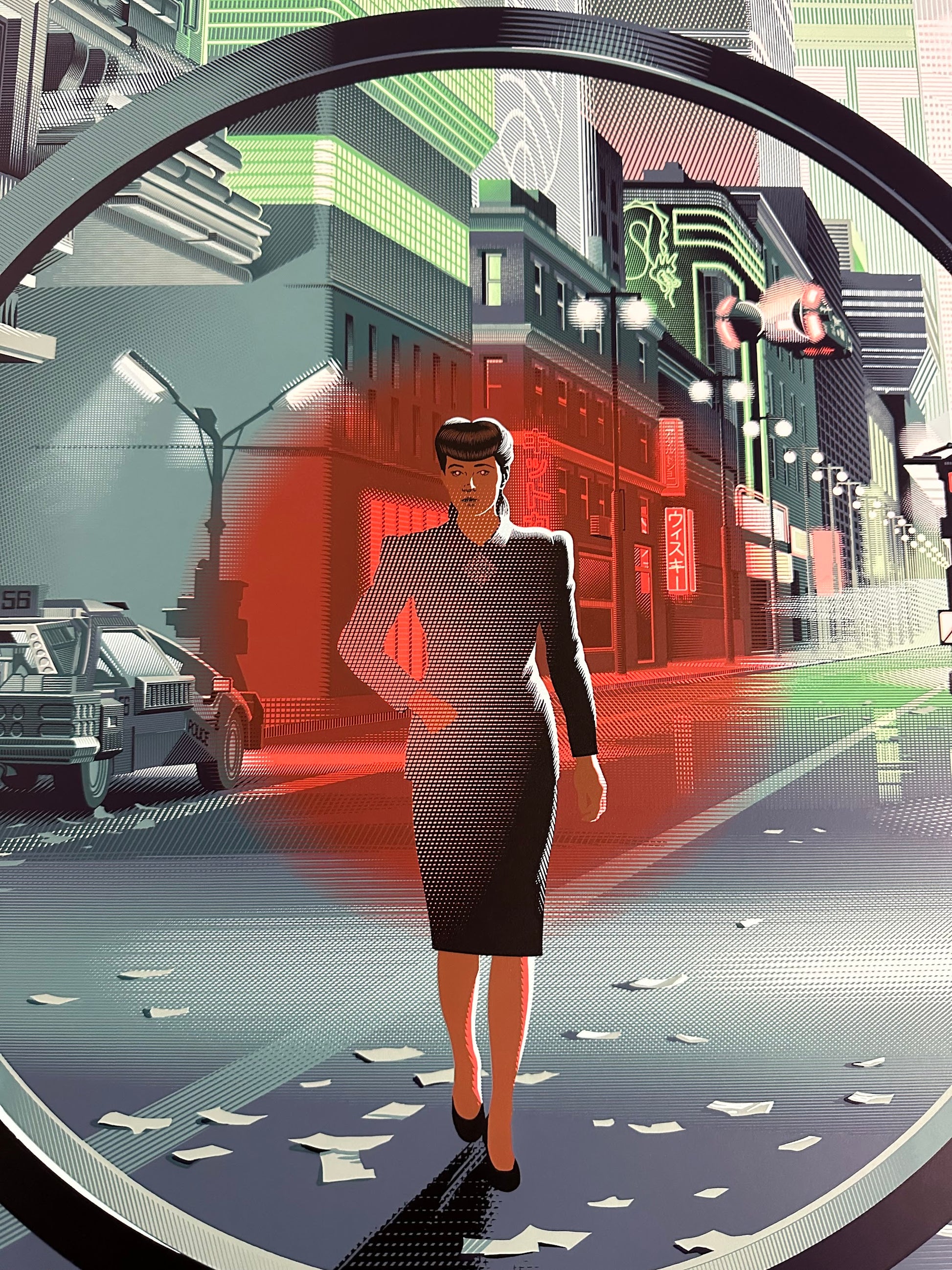 Laurent Durieux – Blade Runner No Expectation Boulevard, 24 x 36 in, poster, image 2