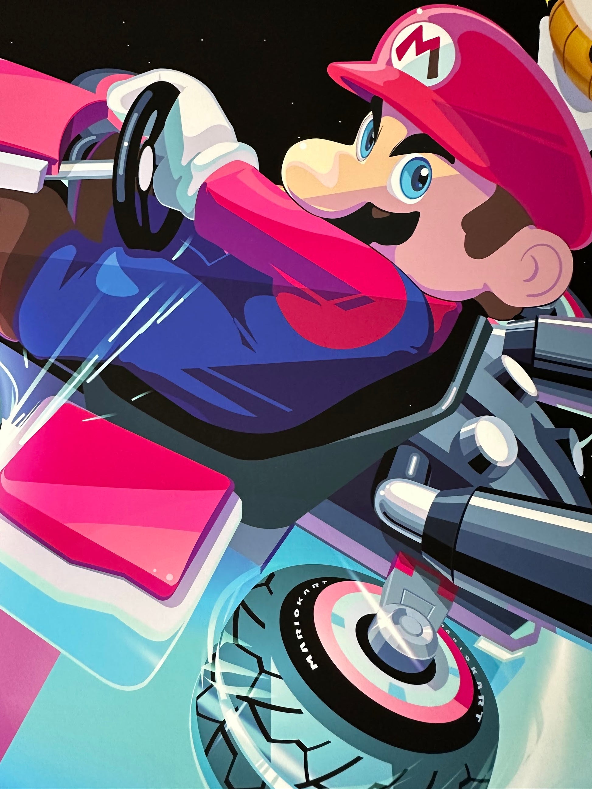Craig Drake – Mario Kart Gold Shell Variant, 24 x 16 in, art print, image 3