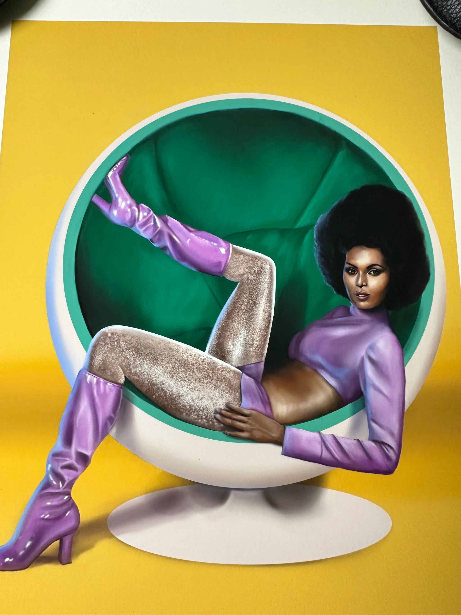 Mona Collentine – Ball Chair, 11 x 14 in, art print, image 2