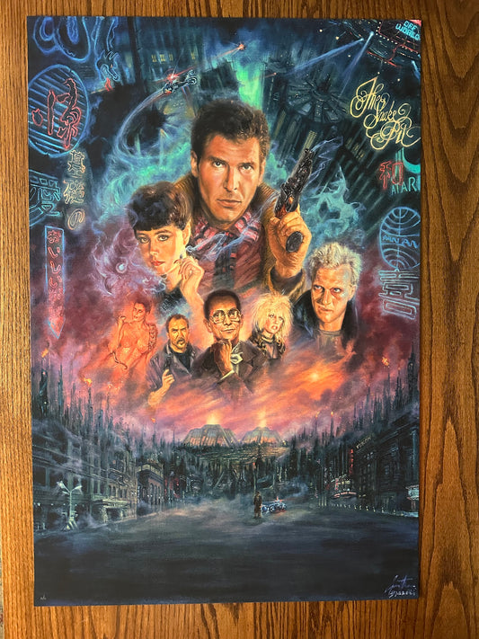 Gustavo Barroni – Blade Runner Art Variant, 24 x 36 in, poster