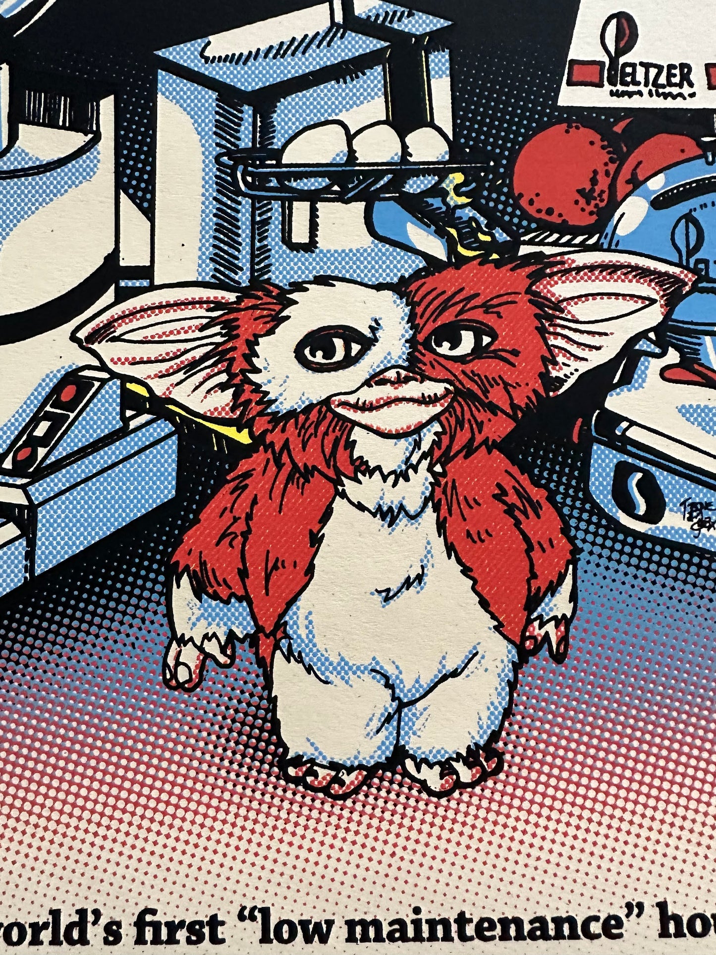 T-Bone & Ajax – Peltzer Gremlins Ad, 19 x 25 in, art print, image 5