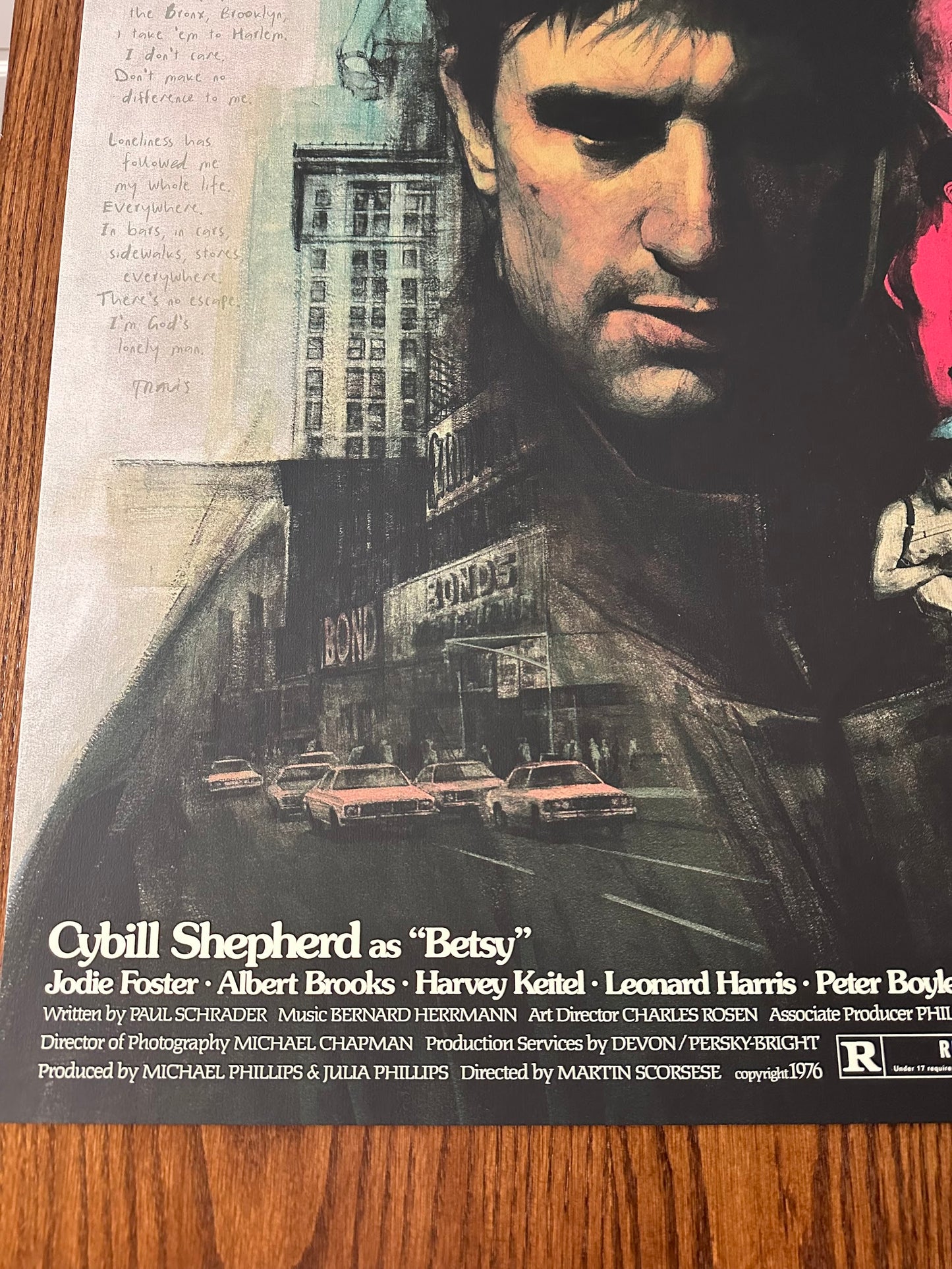 Hans Woody – Taxi Driver, 24 x 36 in, poster, image 6