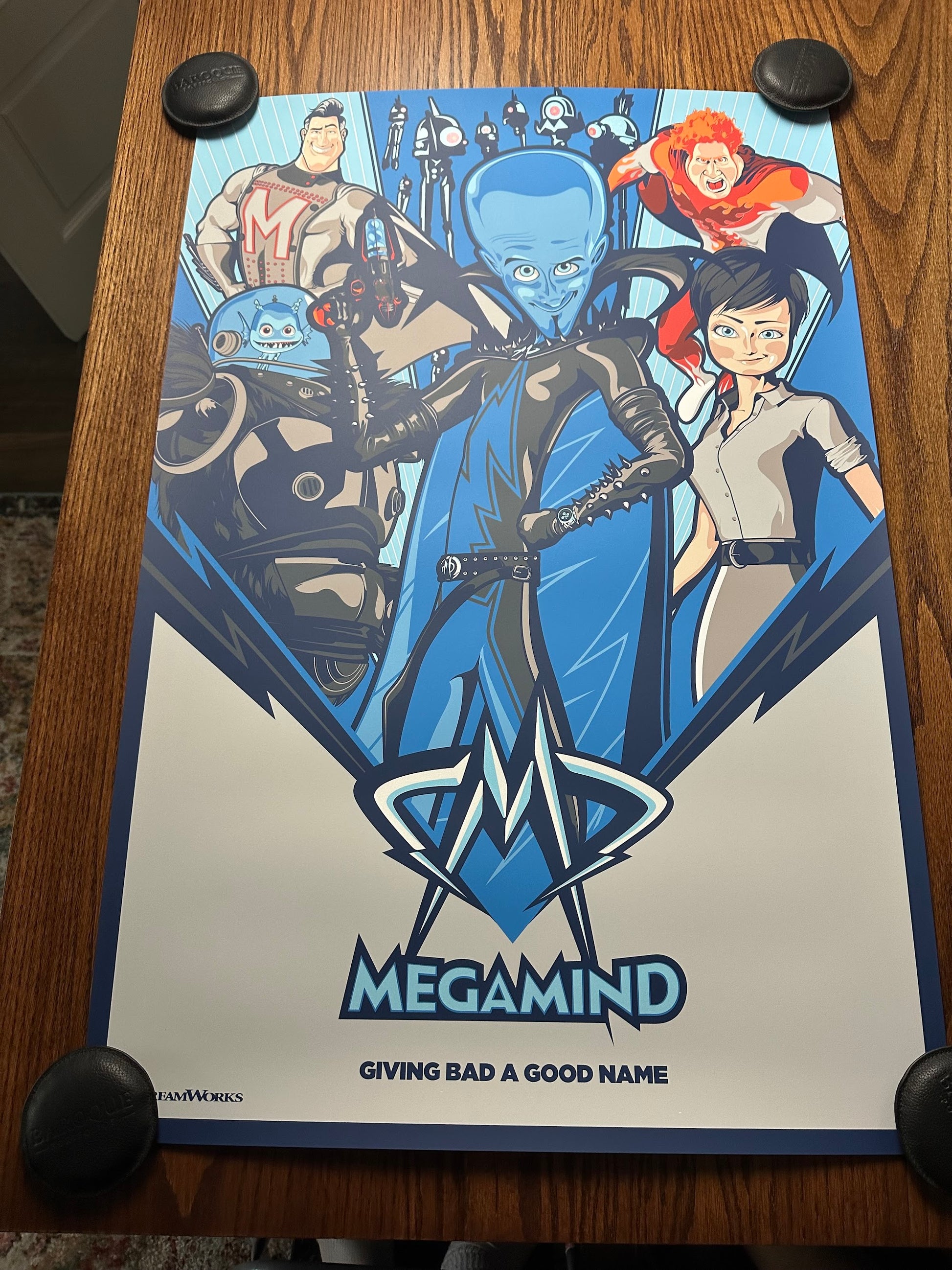 Salvador Anguiano – Megamind, 24 x 36 in, poster