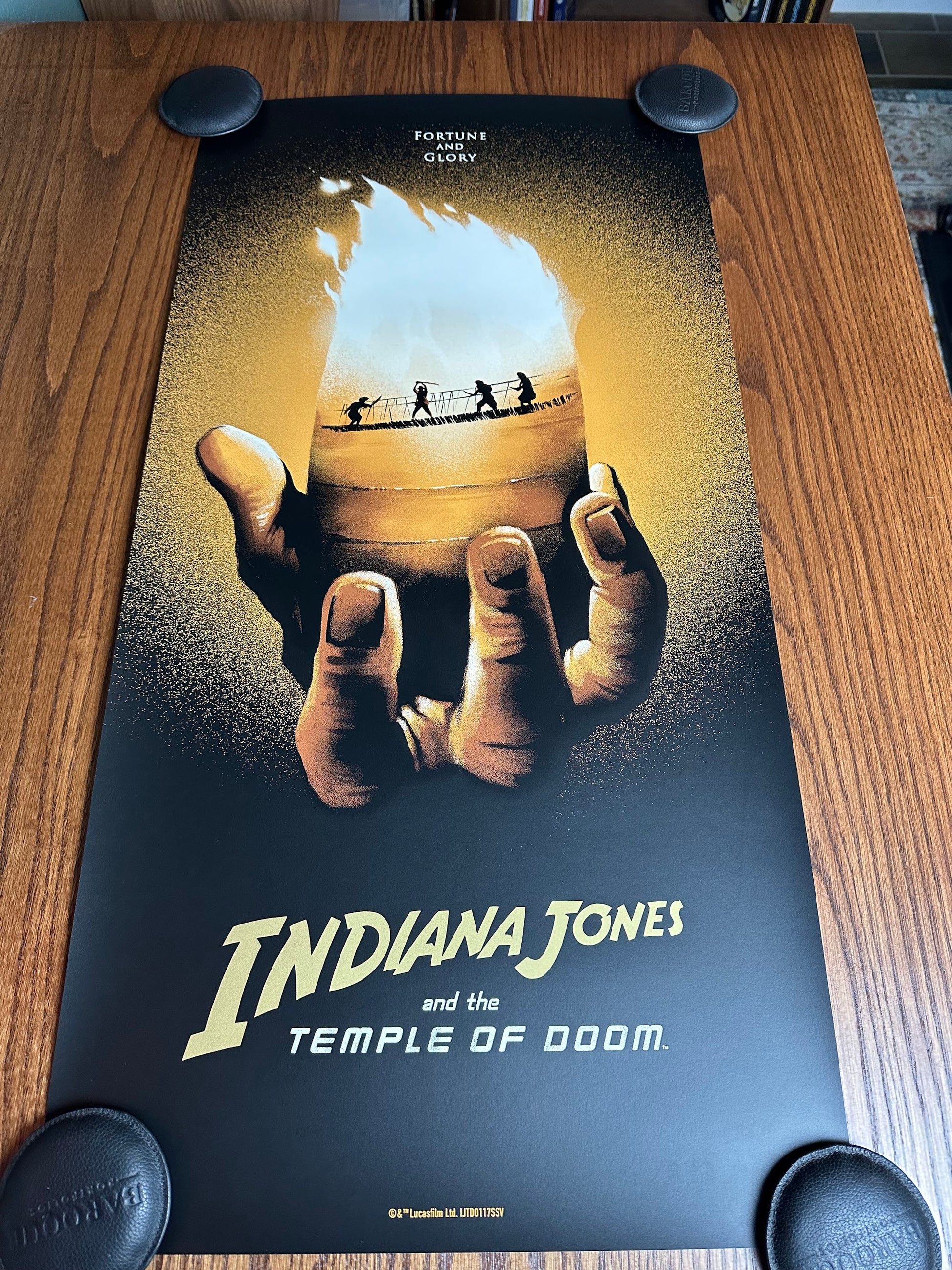 Lyndon Willoughby – Indiana Jones Temple of Doom Variant, 18 x 36 in, art print