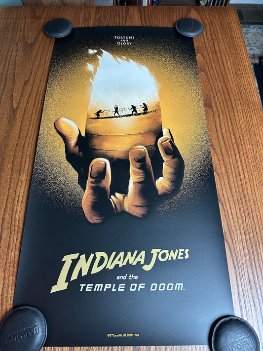 Lyndon Willoughby – Indiana Jones Temple of Doom Variant, 18 x 36 in, art print