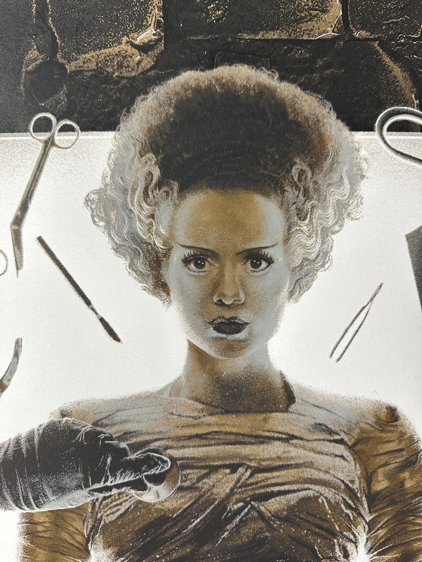 Juan Ramos – Bride of Frankenstein, 18 x 36 in, art print, image 2