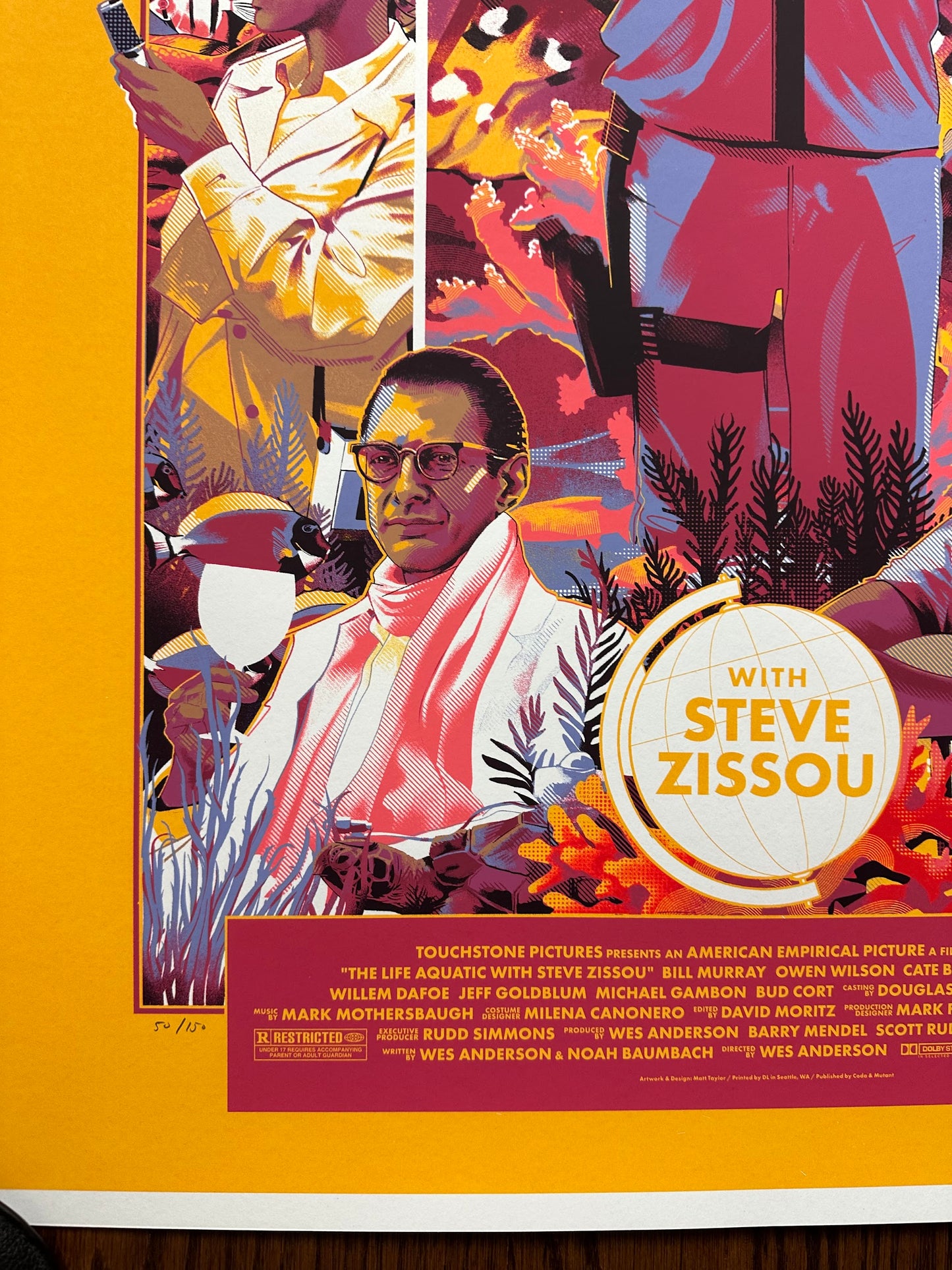 Matt Taylor – The Life Aquatic with Steve Zissou, 24 x 36 in, poster, image 6
