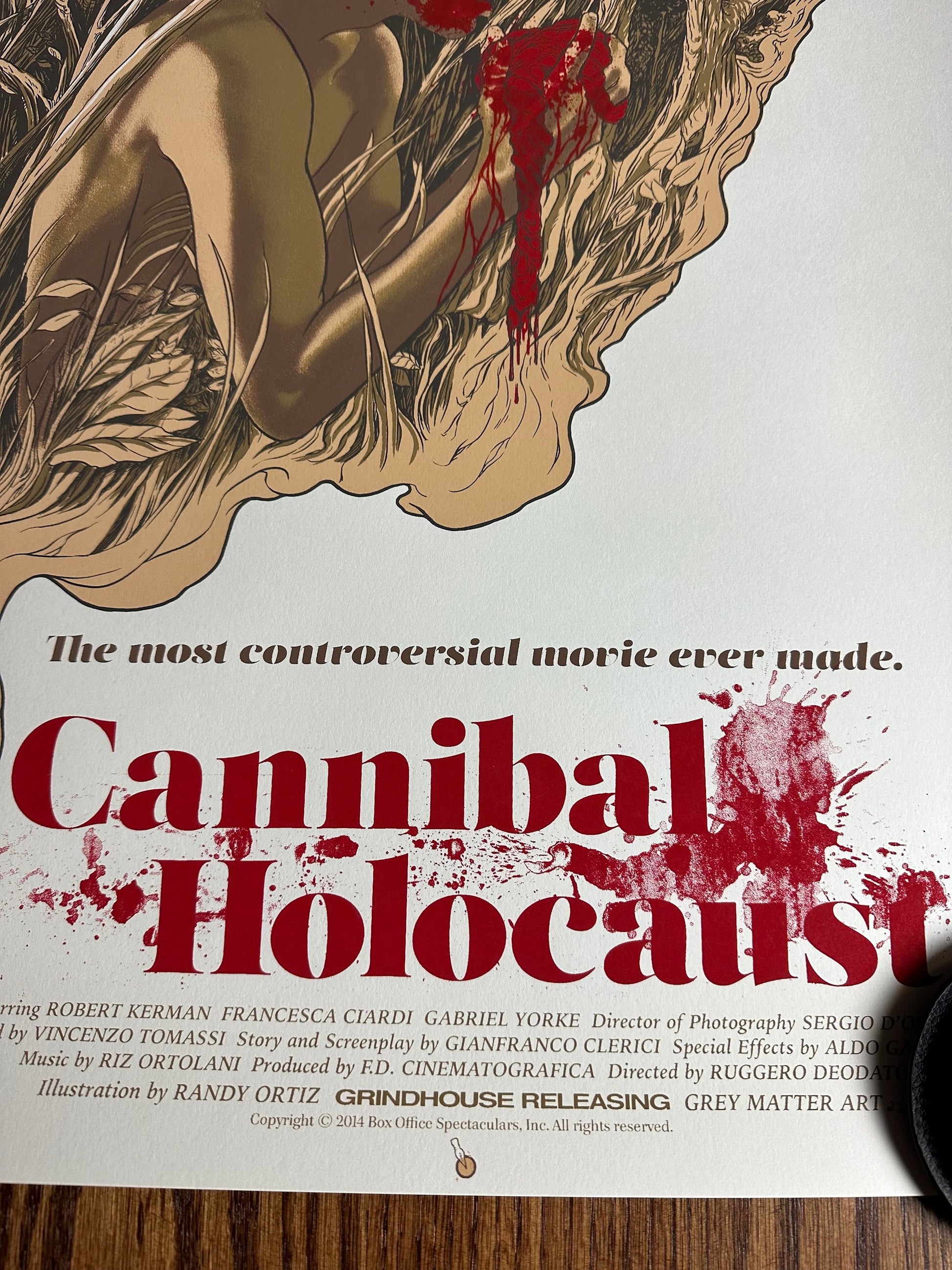 Randy Ortiz – Cannibal Holocaust, 24 x 36 in, poster, image 5