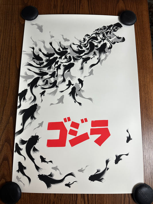 Benedict Woodhead – Godzilla, 24 x 36 in, poster