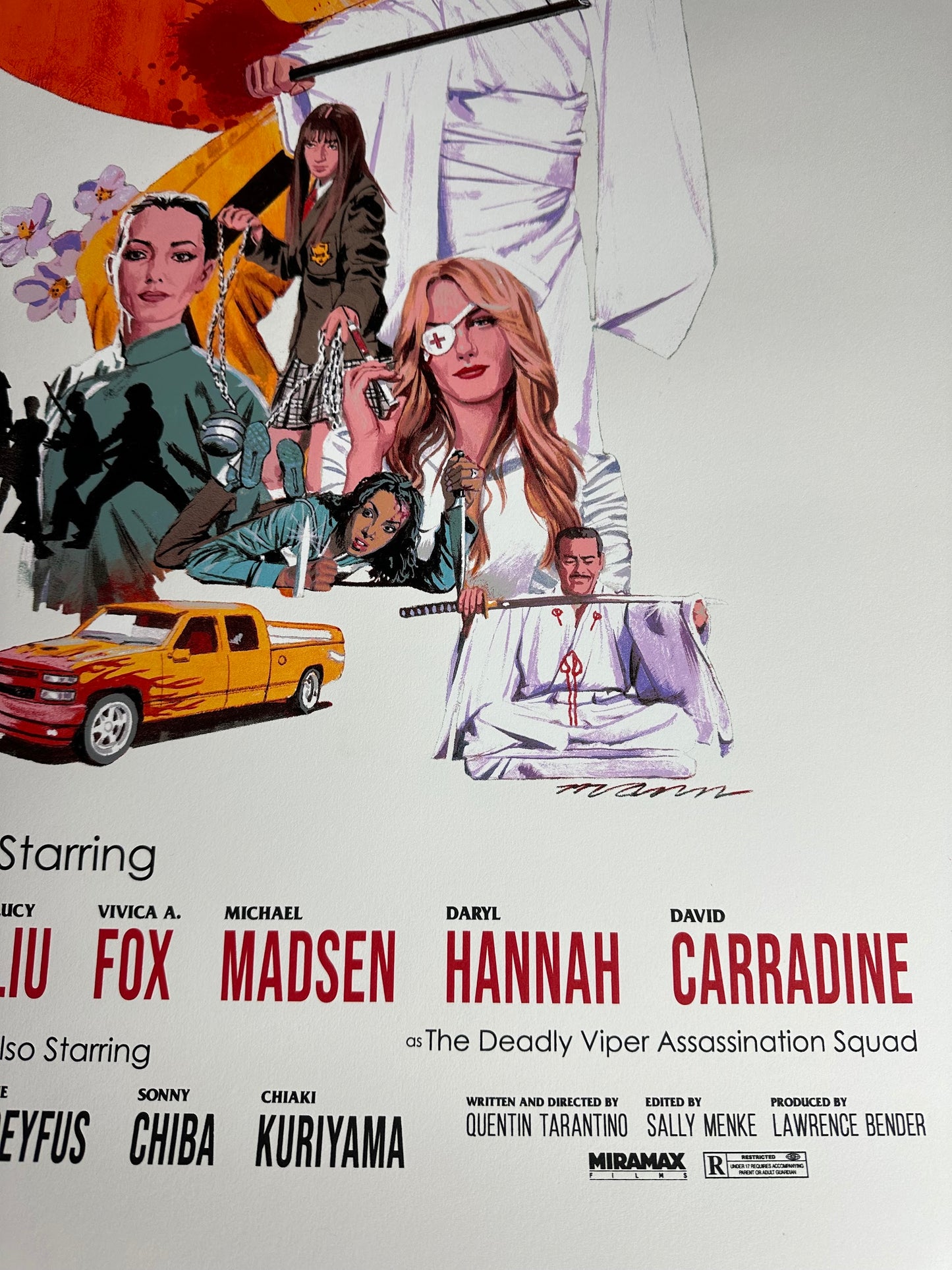 Paul Mann – Kill Bill Vol 1 White Variant, 24 x 36 in, poster, image 5