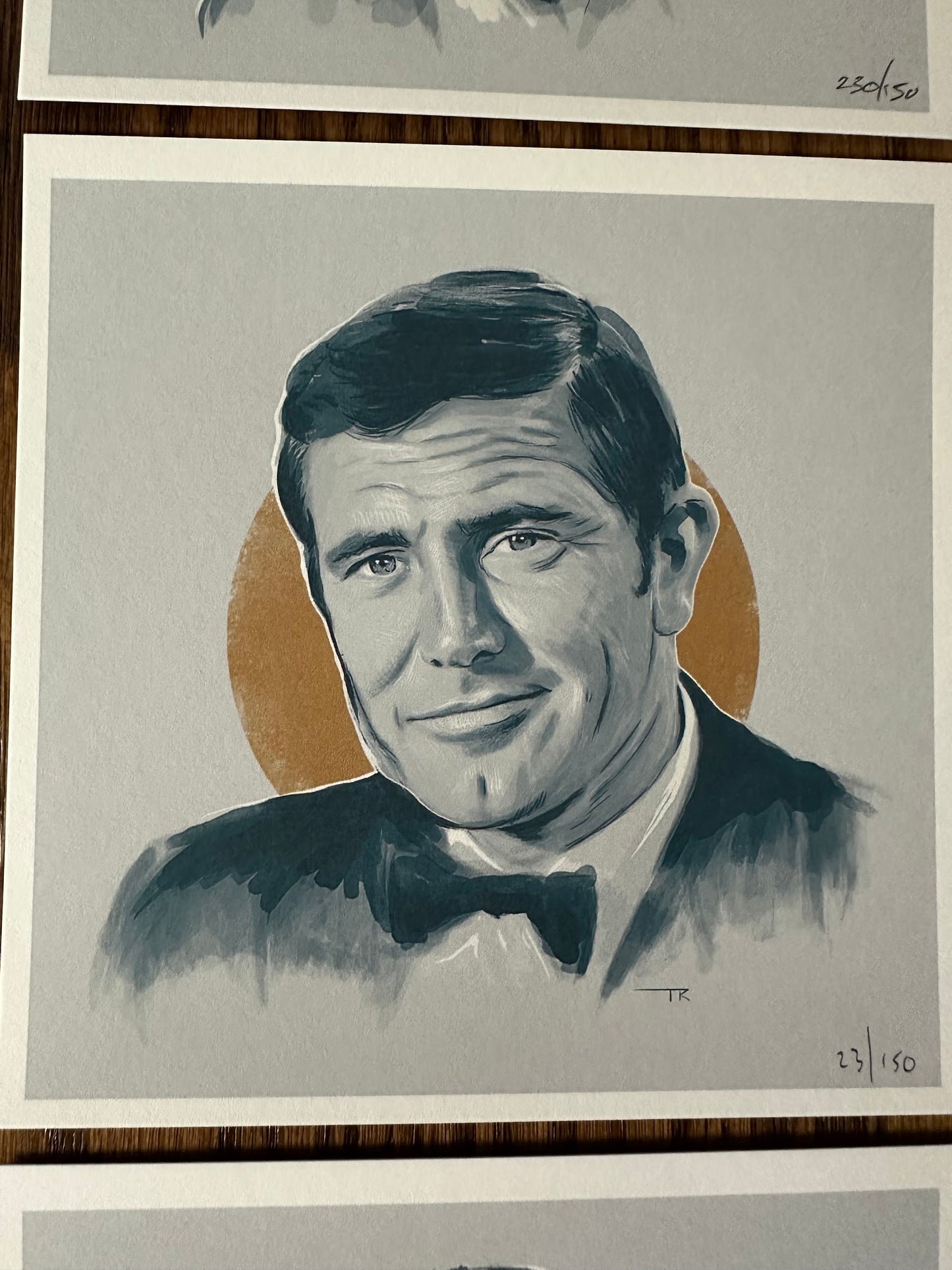 Tom Ralston - James Bond Portrait Set of 6 6x6 art print - detail image 5