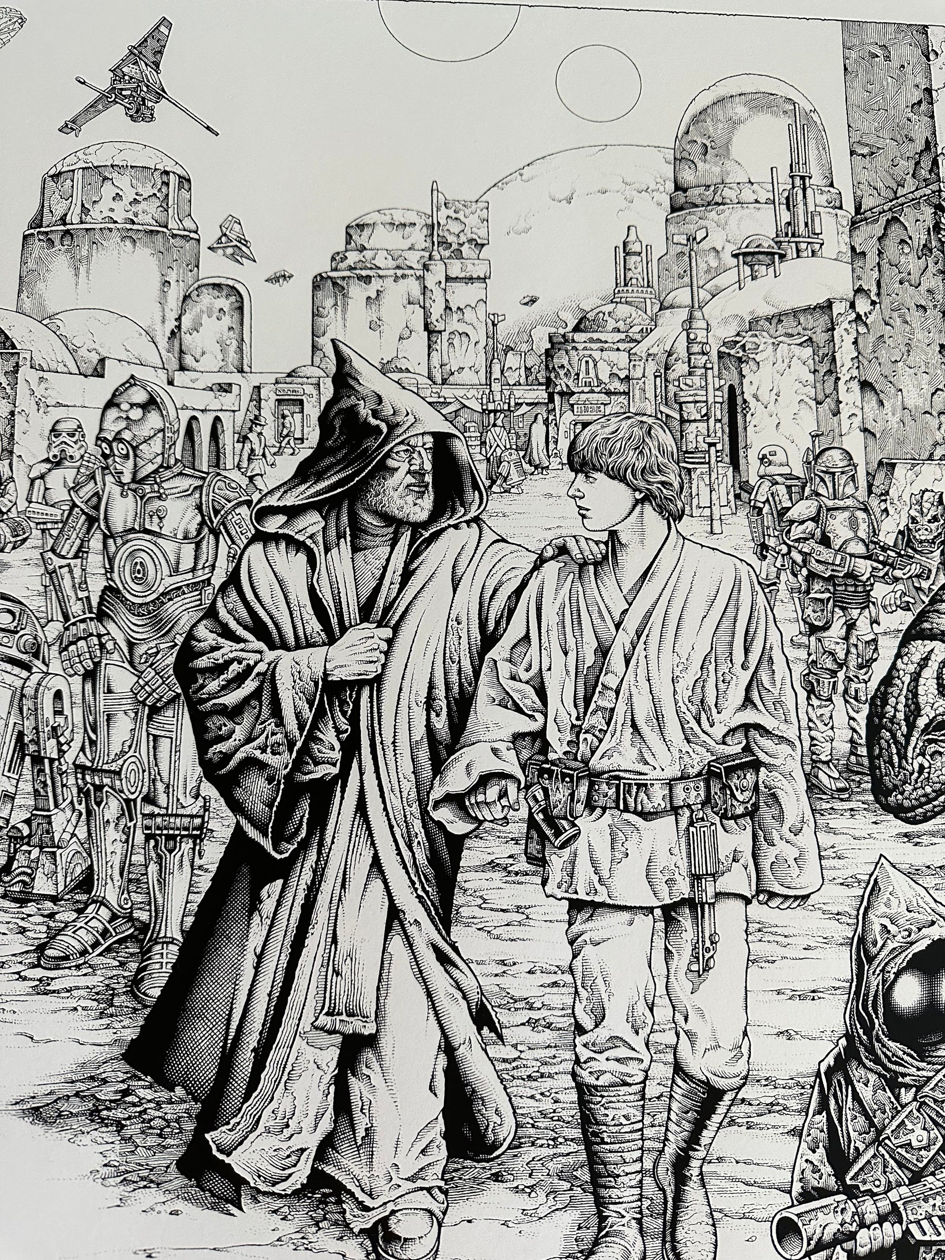 Mike Sutfin – Star Wars "We Must Be Cautious" Keyline Variant, 36 x 24 in, poster, image 4