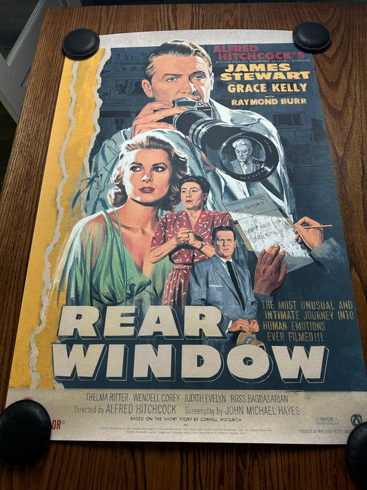 Paul Mann – Rear Window Variant, 24 x 36 in, poster