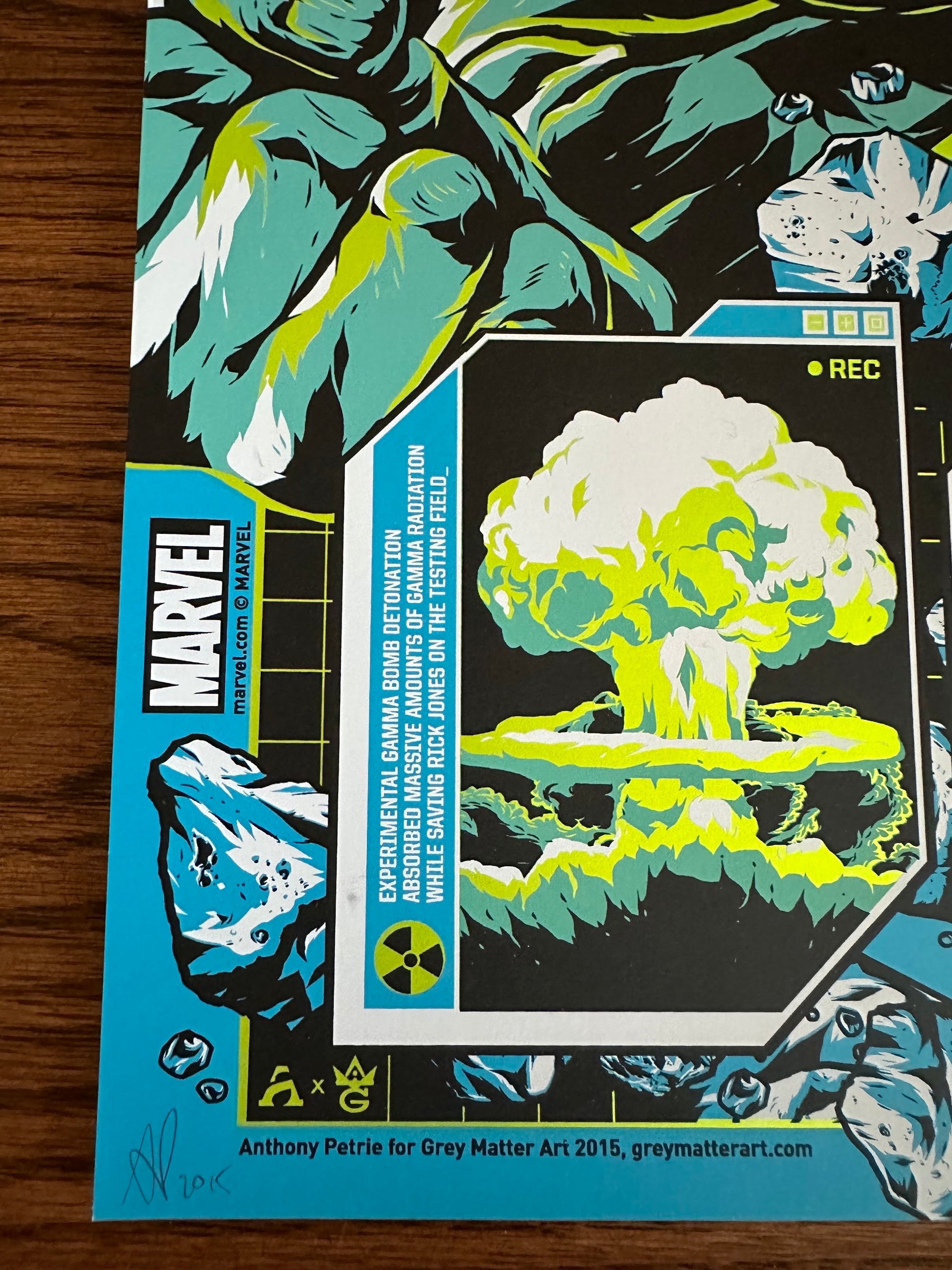 Anthony Petrie – Shield Files Hulk, 18 x 24 in, art print, image 2