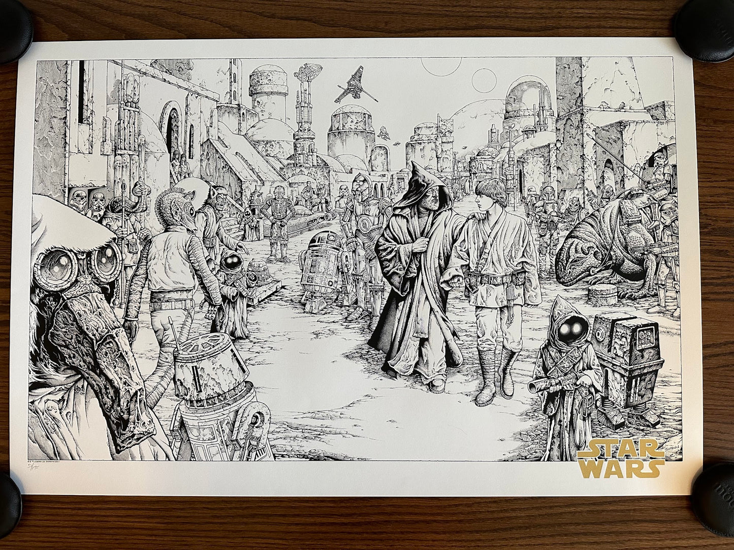 Mike Sutfin – Star Wars "We Must Be Cautious" Keyline Variant, 36 x 24 in, poster