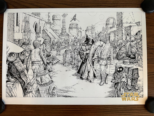 Mike Sutfin – Star Wars "We Must Be Cautious" Keyline Variant, 36 x 24 in, poster