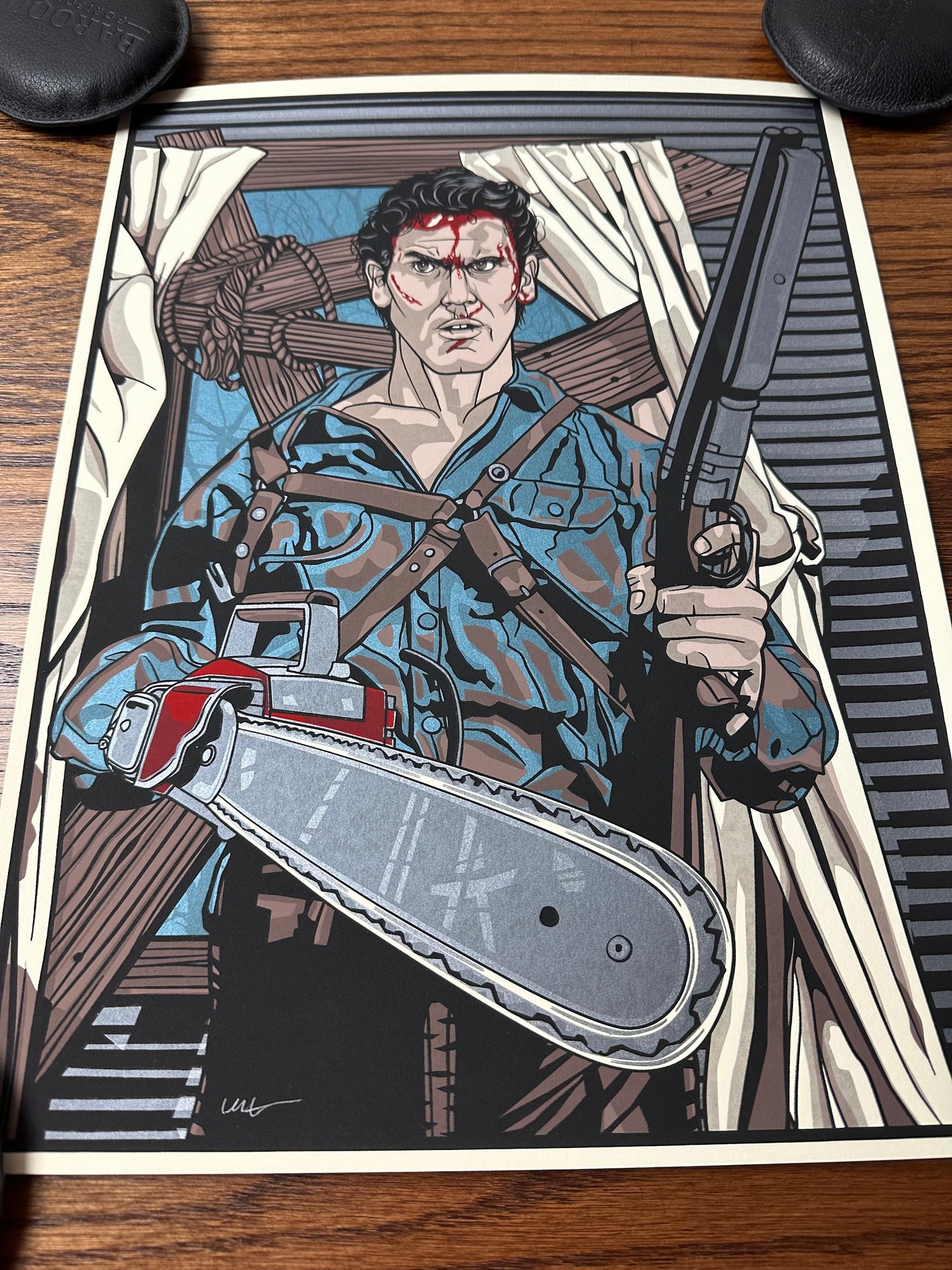 New Flesh – Army of Darkness Ash Portrait, 12 x 16 in, art print, image 4
