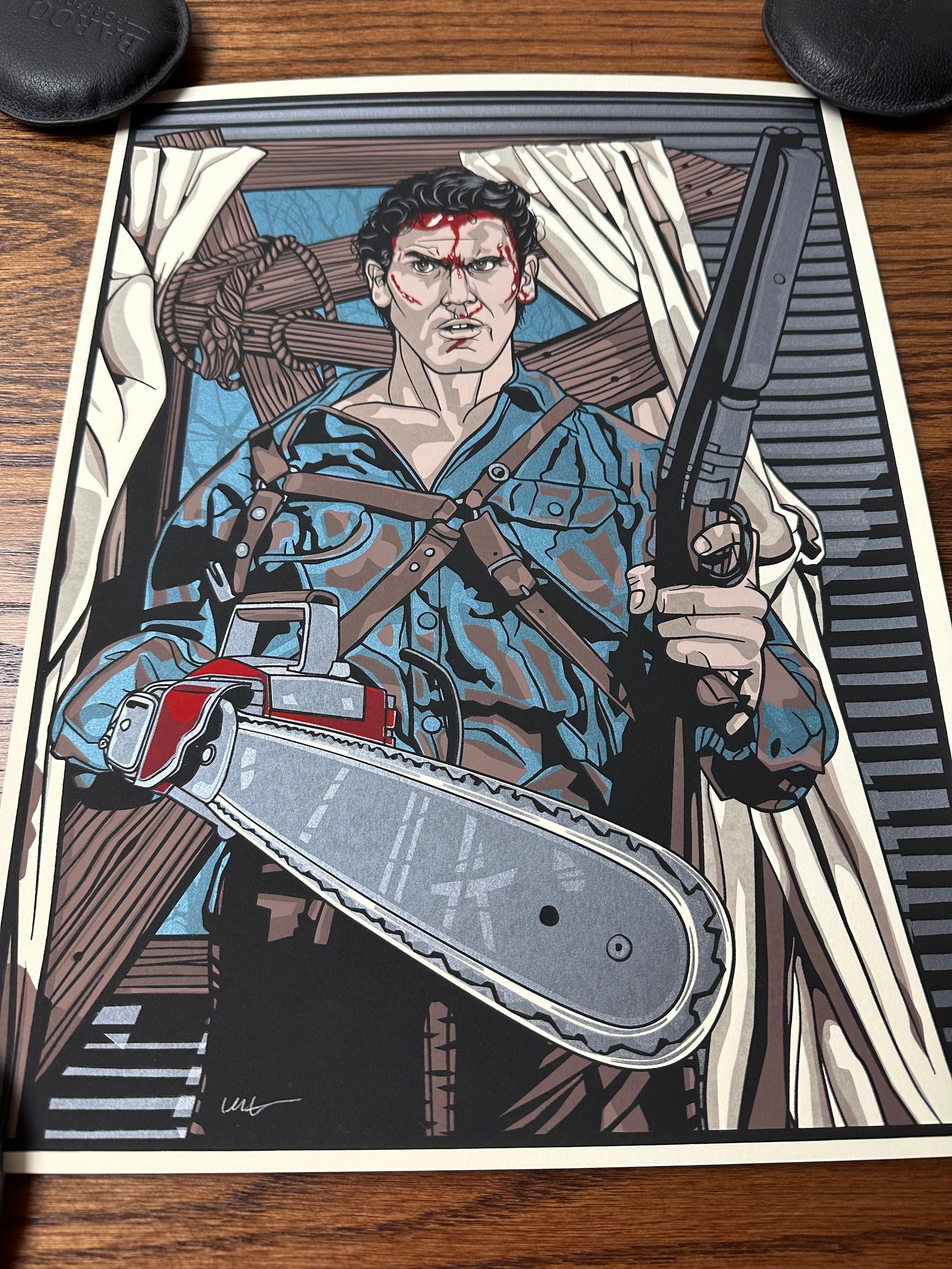 New Flesh – Army of Darkness Ash Portrait, 12 x 16 in, art print, image 4