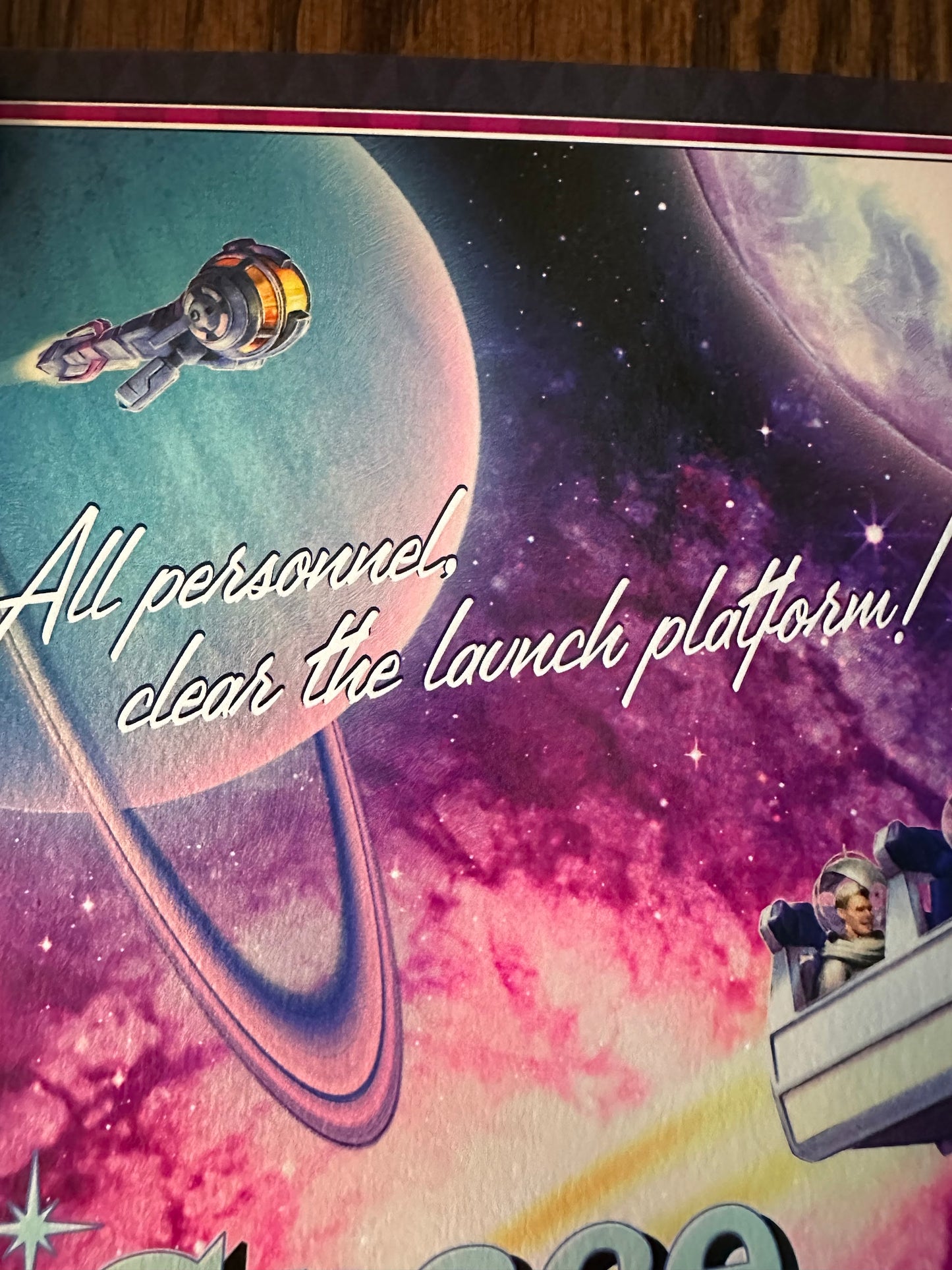 Kevin Wilson – Space Mountain Disney Ride, 12 x 24 in, art print, image 2