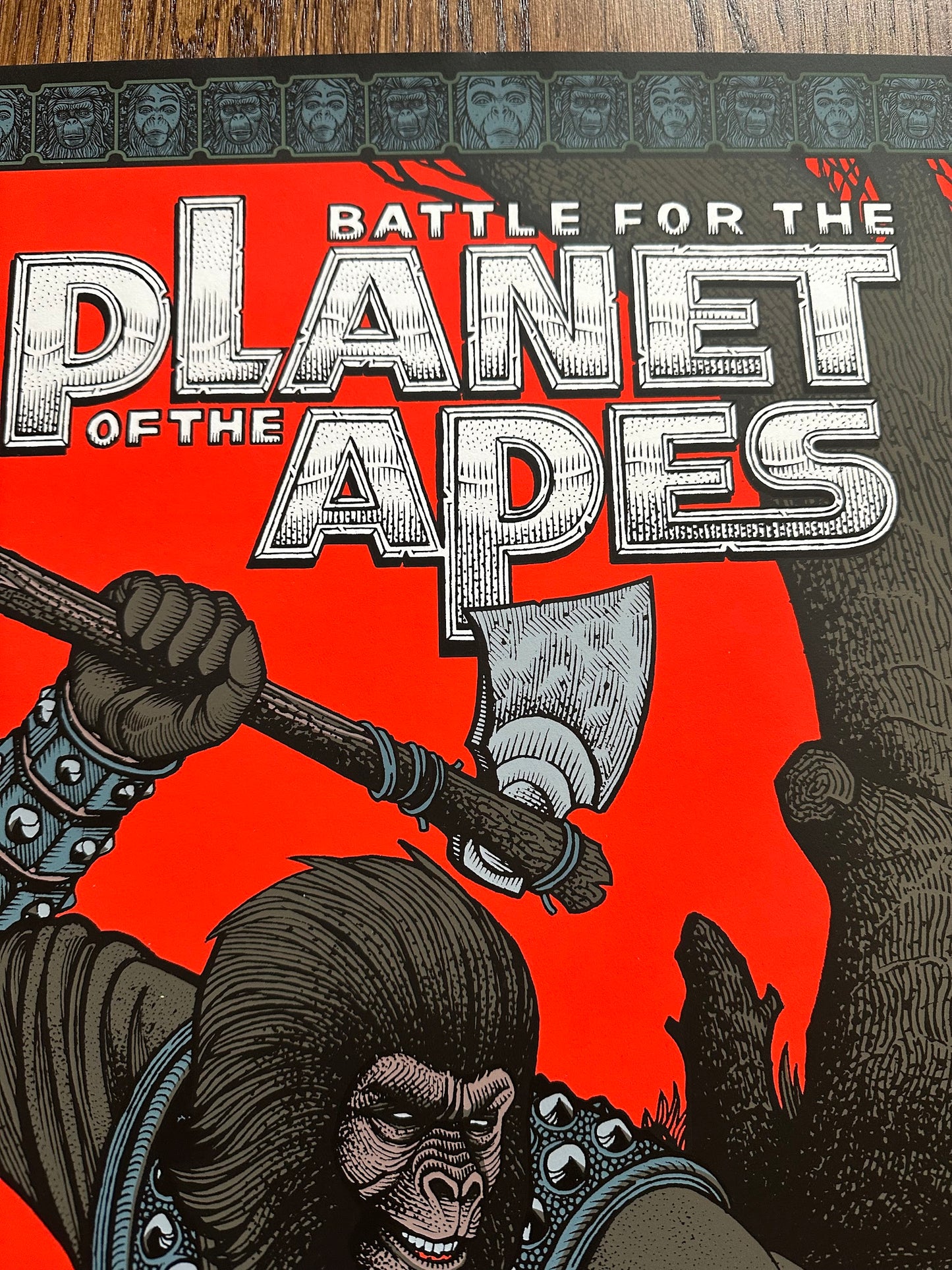Florian Bertimer – Battle For The Planet of the Apes, 24 x 36 in, poster, image 3