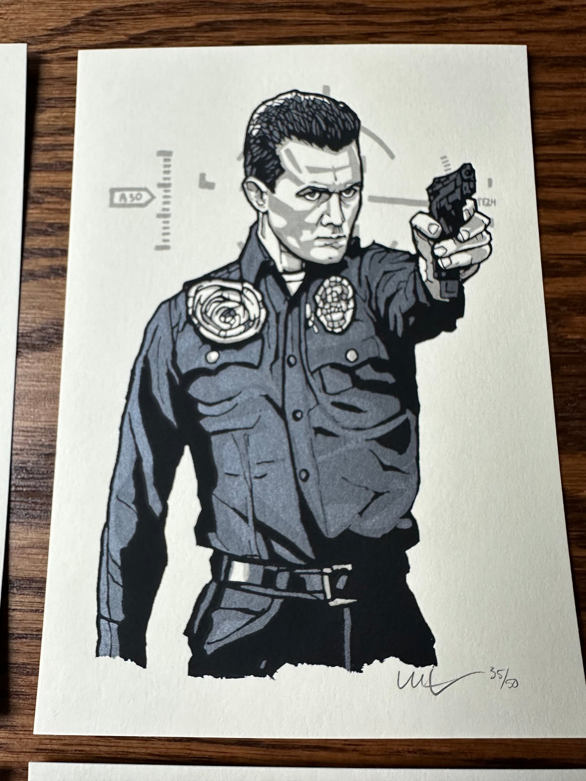 New Flesh – Terminator Lot of 4 Handbill set, 5 x 7 in, art print, image 3