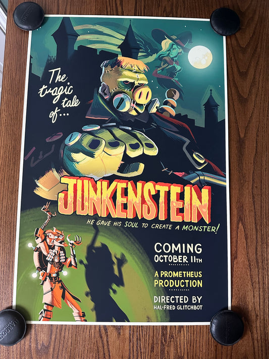 Glen Brogan – Junkenstein, 24 x 36 in, poster