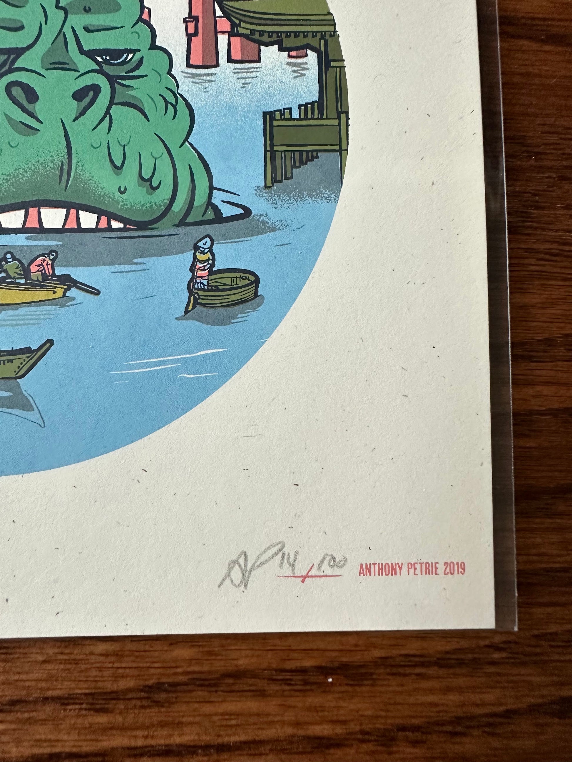 Anthony Petrie – Strange Beast Onsen, 7 x 7 in, art print, image 4