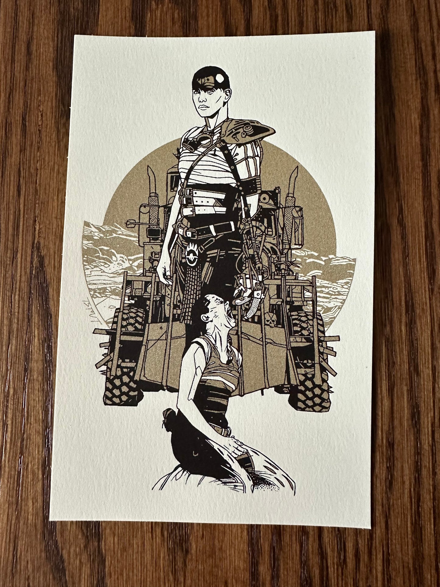 Tyler Stout - Mad Max Furiosa Large Handbill 5x8 art print