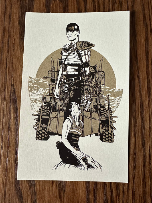 Tyler Stout - Mad Max Furiosa Large Handbill 5x8 art print