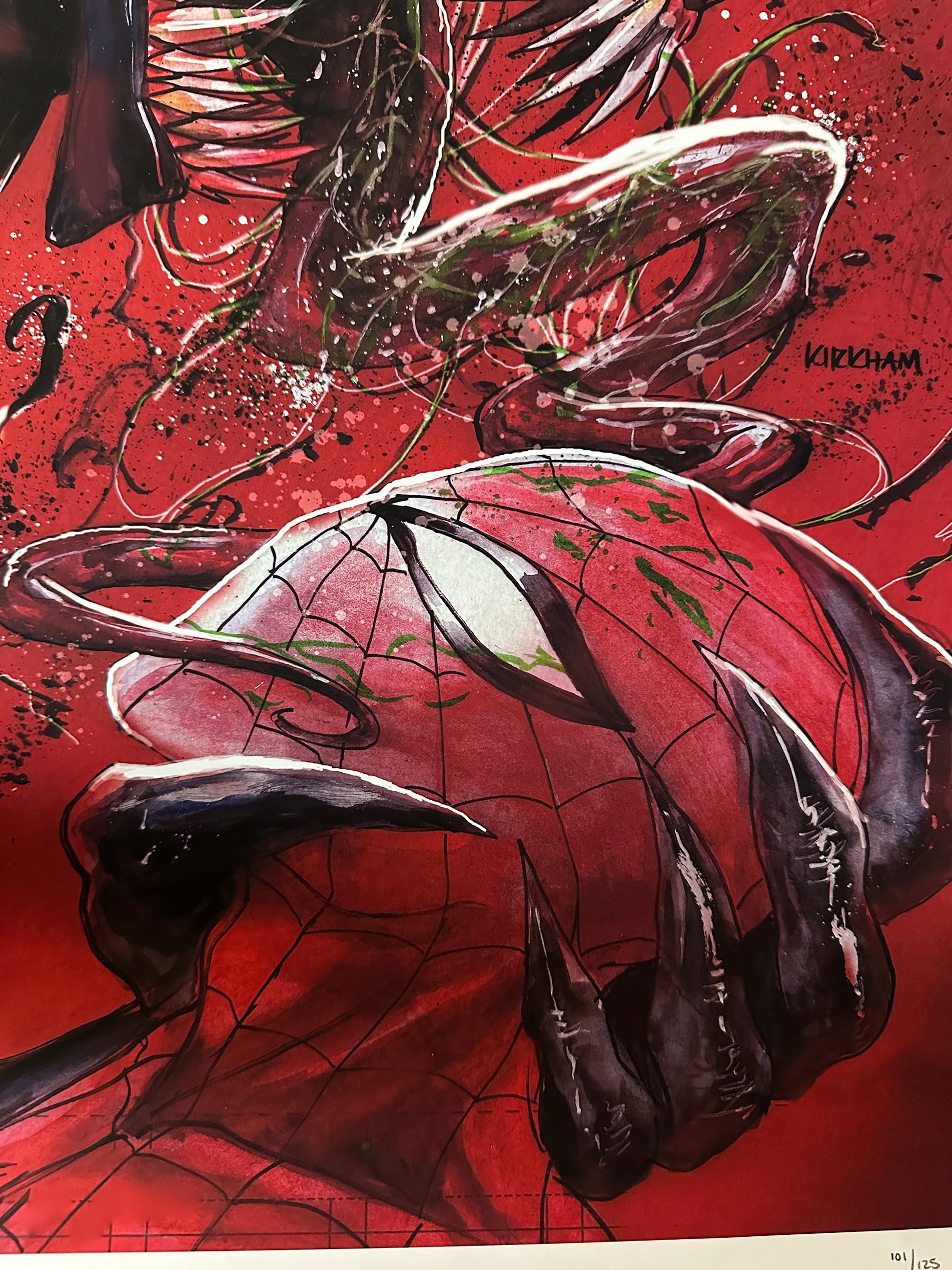Tyler Kirkman – Spider-Man vs Venom, 16 x 24 in, art print, image 3