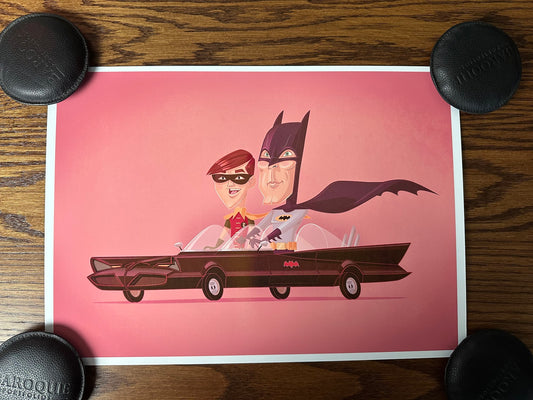 James Gilleard – Batman & Robin, 11.7 x 16.5 in, art print