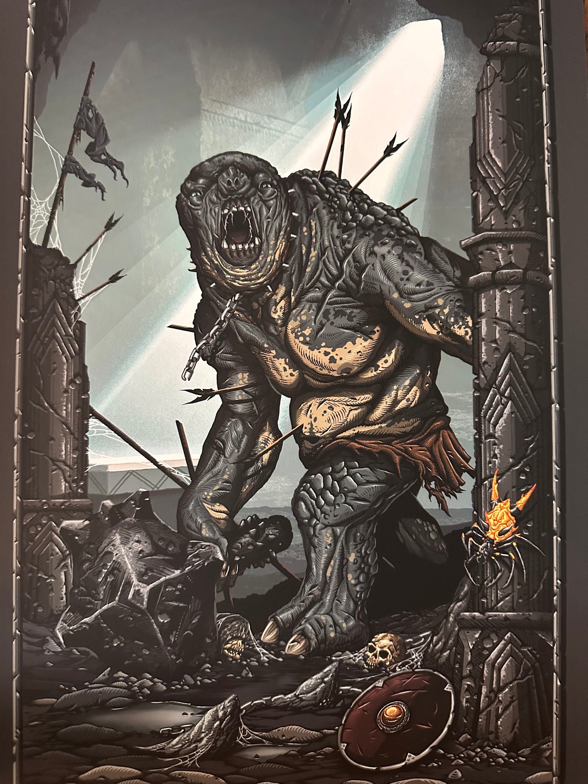 Brad Dunlop – LOTR Battle Within Balin's Tomb, 12 x 24 in, art print, image 3