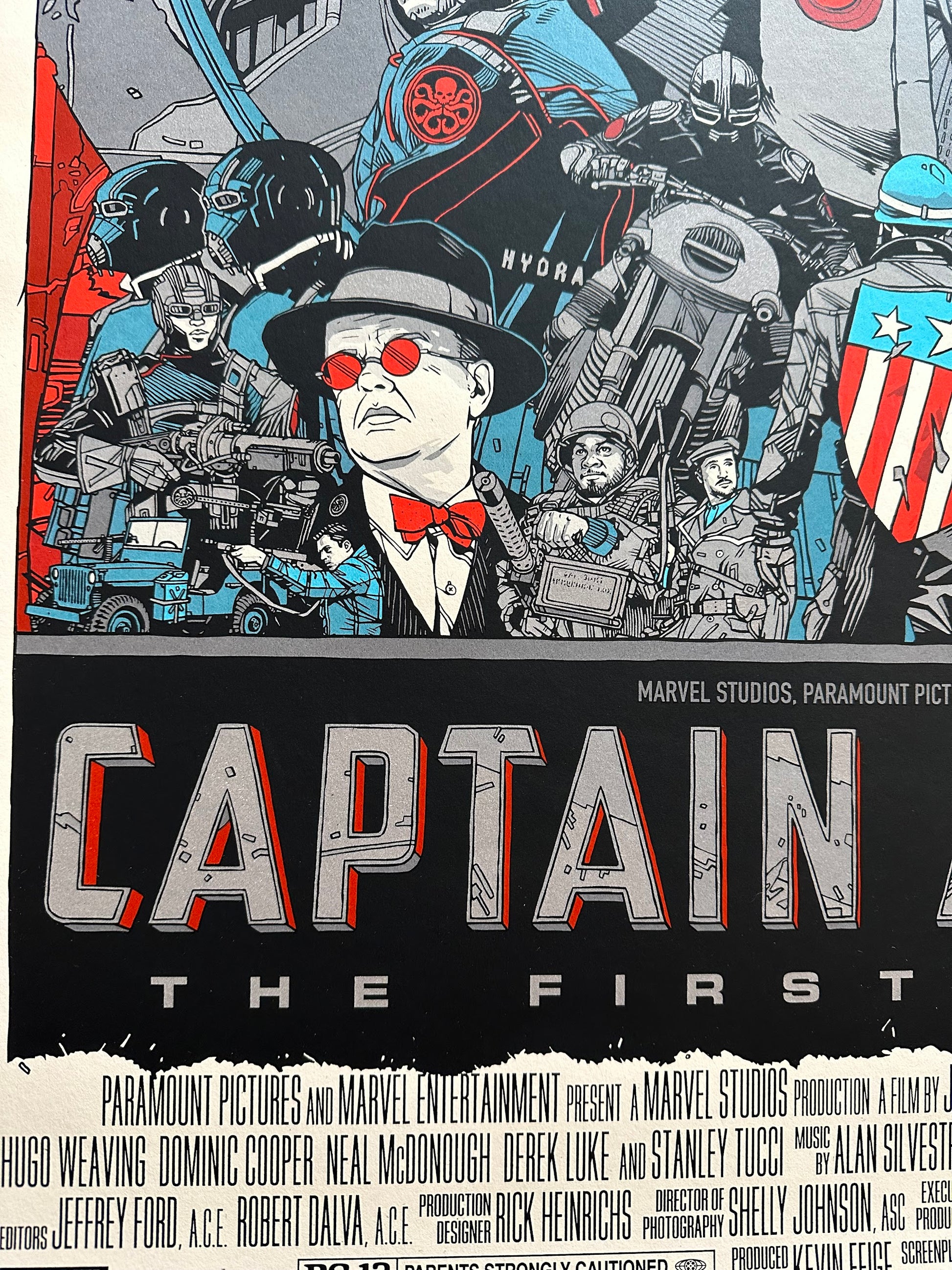 Tyler Stout – Captain America First Avenger, 24 x 36 in, poster, image 6