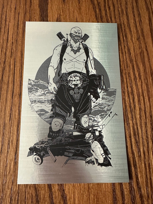 Tyler Stout - Mad Max Fury Road Foil Rictus Handbill 5x8 art print