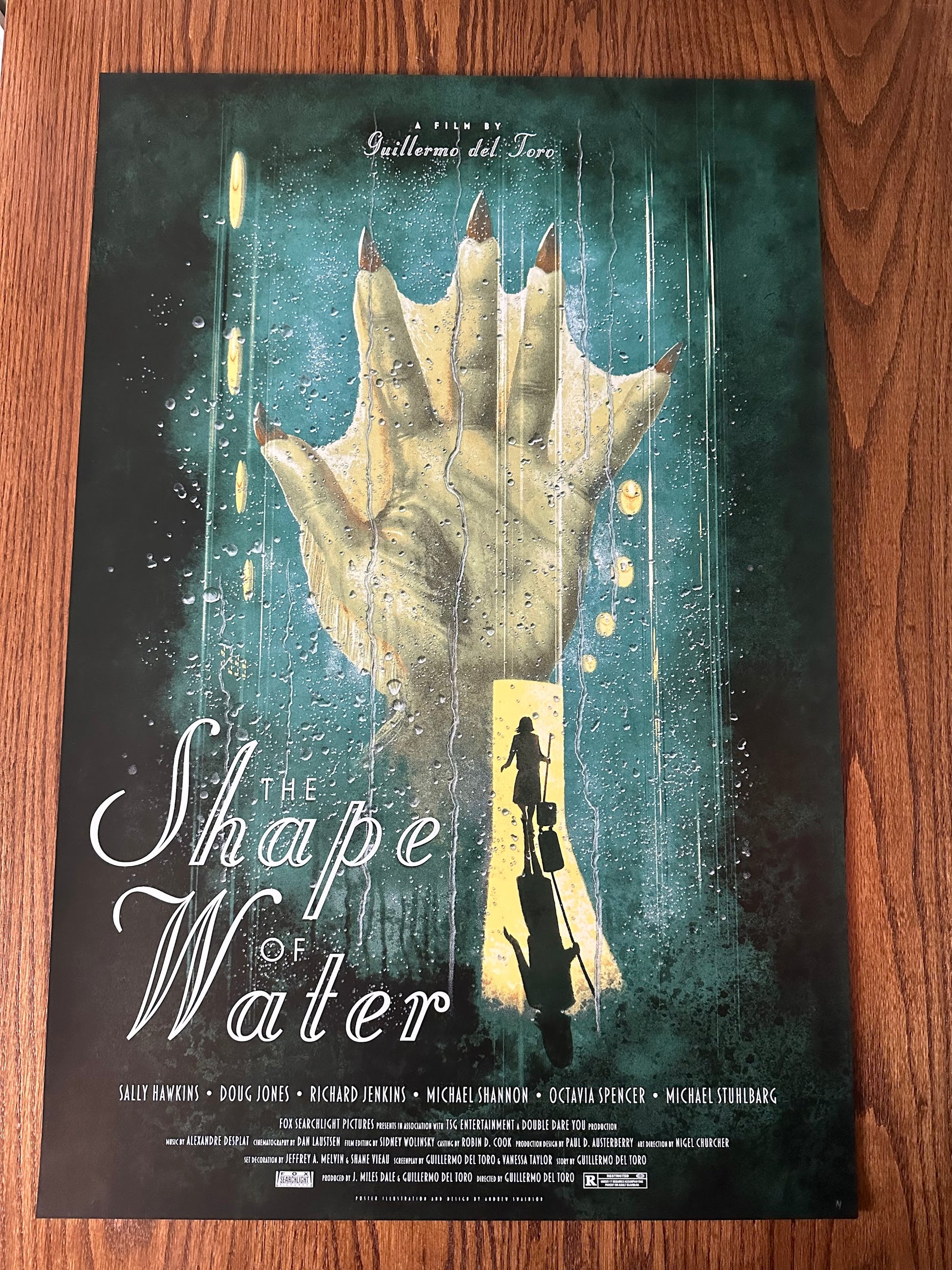 Andrew Swainson - The Shape of Water 24x36 movie poster