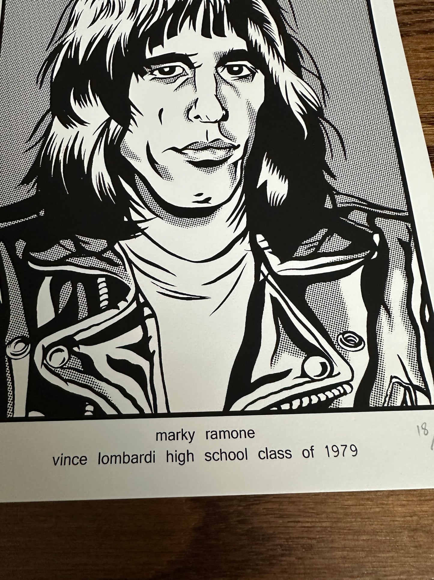 Brian Crabaugh – Marky Ramone Class of 1979 Portrait, 9 x 12 in, art print, image 3
