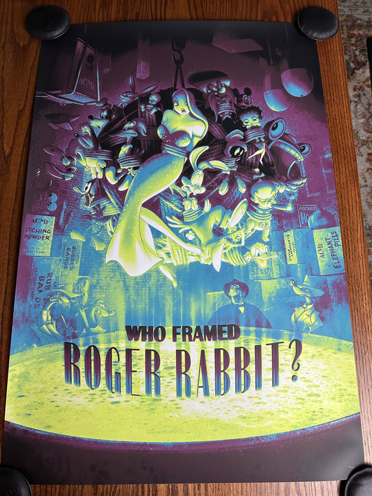 Kevin Wilson – Who Framed Roger Rabbit, 24 x 36 in, poster